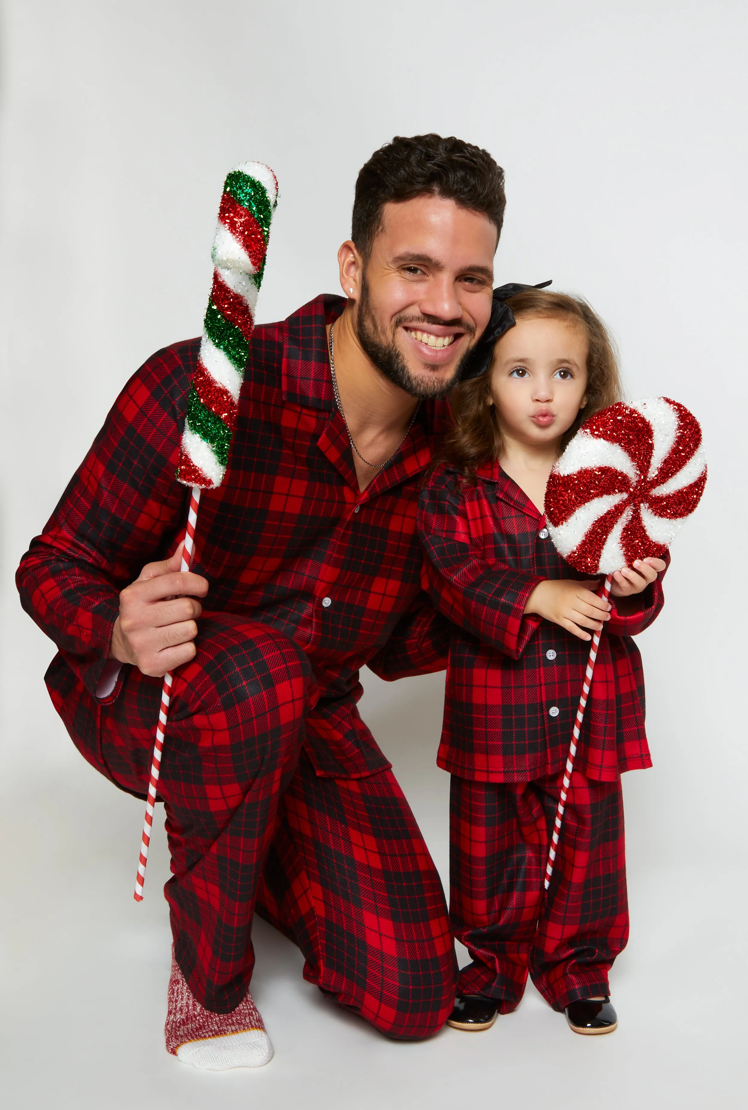 Mens Matching Buffalo Plaid Family Pajamas