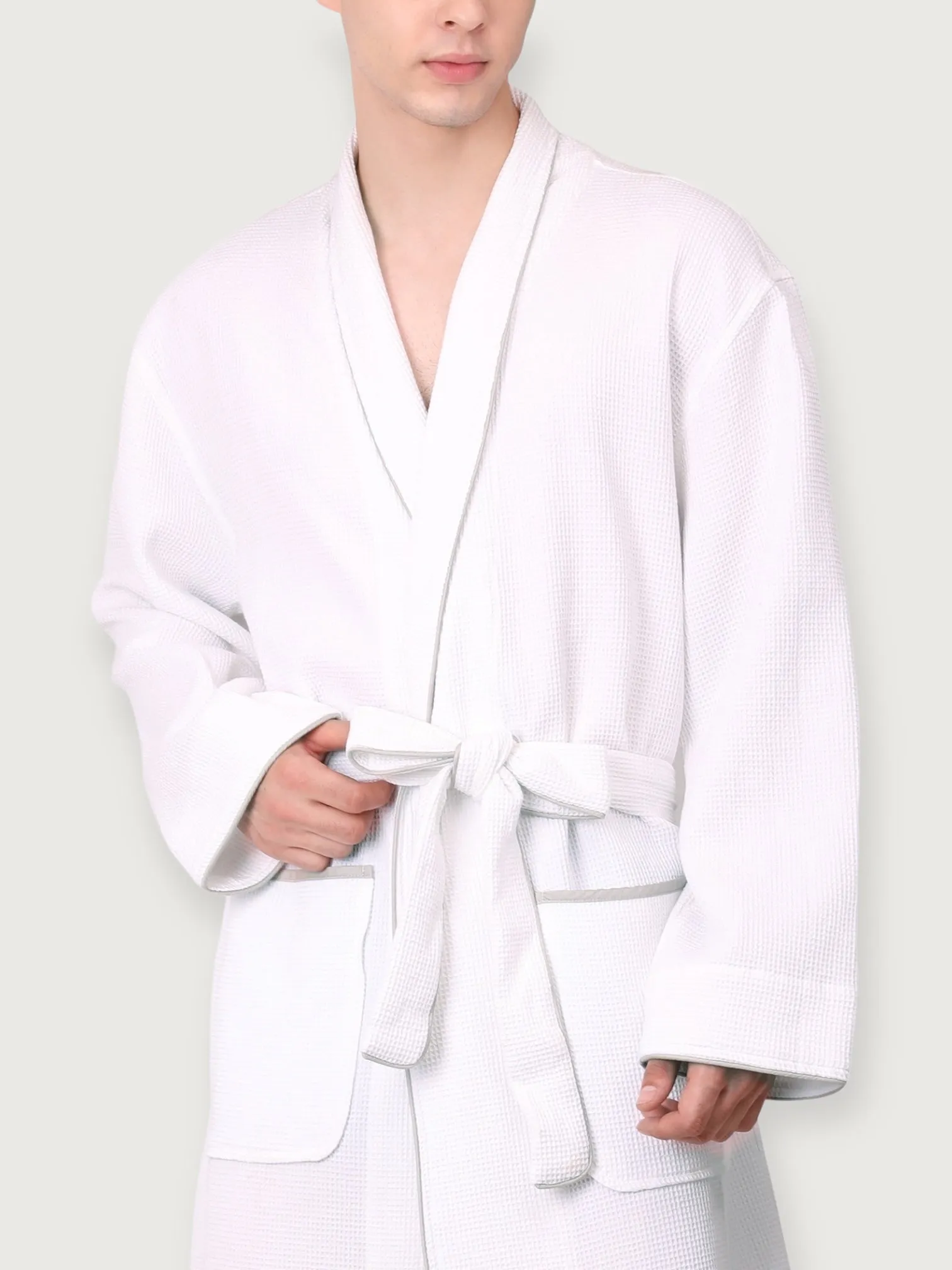 Men's Organic Waffle Weave Bathrobes (2 Colors)