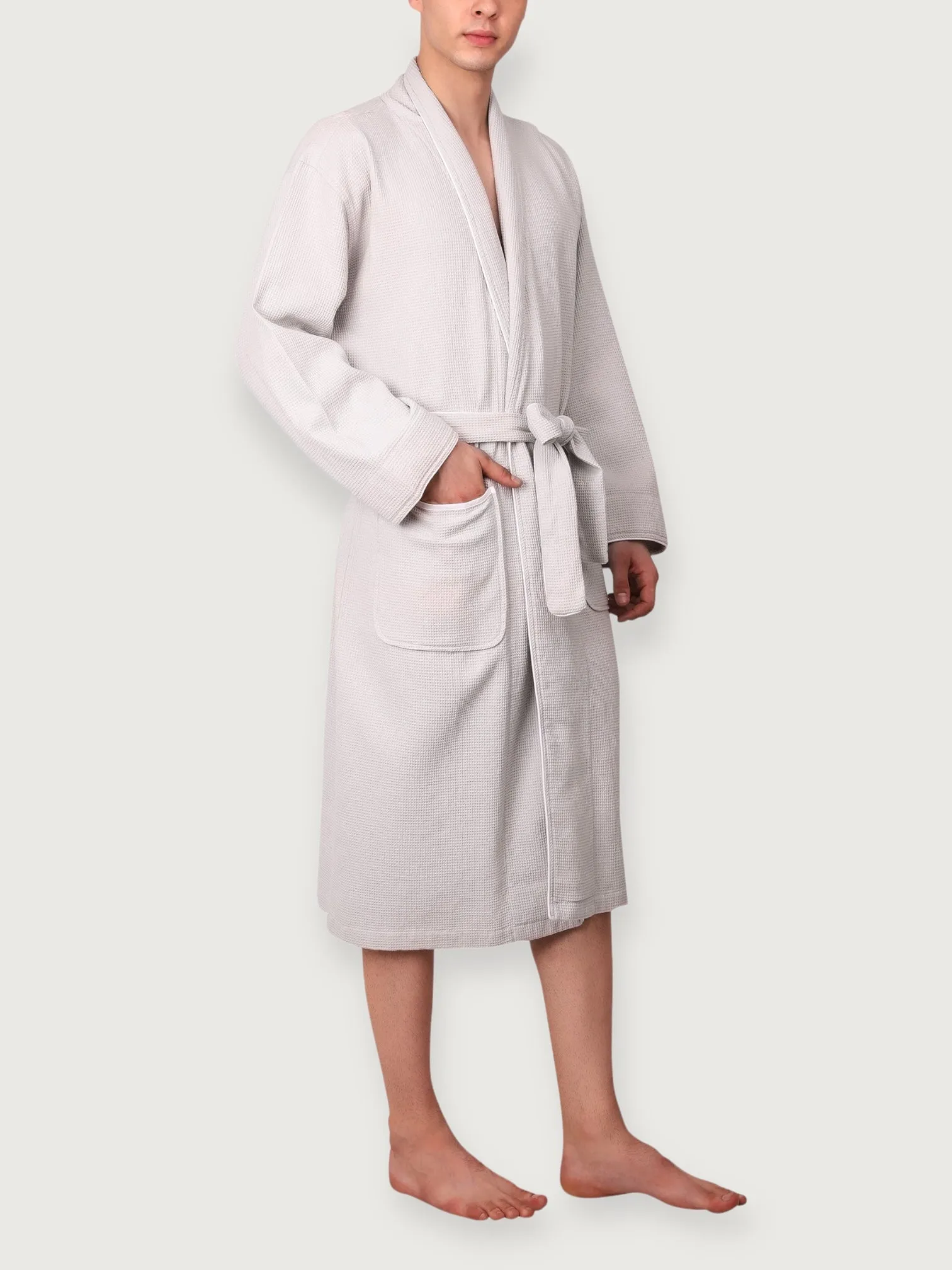 Men's Organic Waffle Weave Bathrobes (2 Colors)