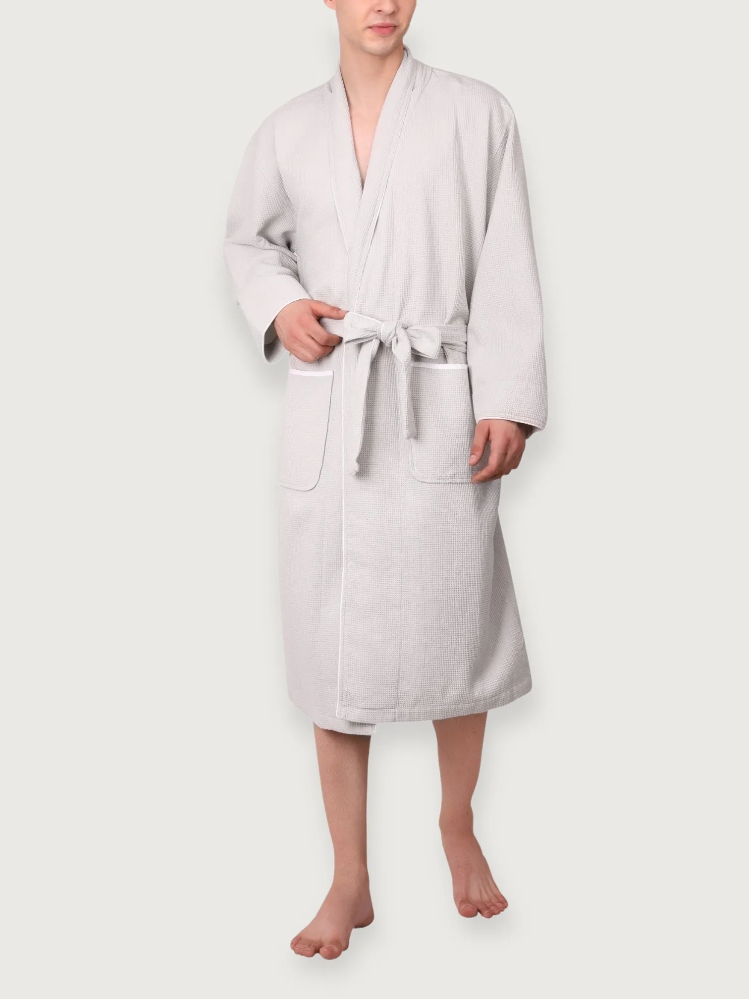 Men's Organic Waffle Weave Bathrobes (2 Colors)