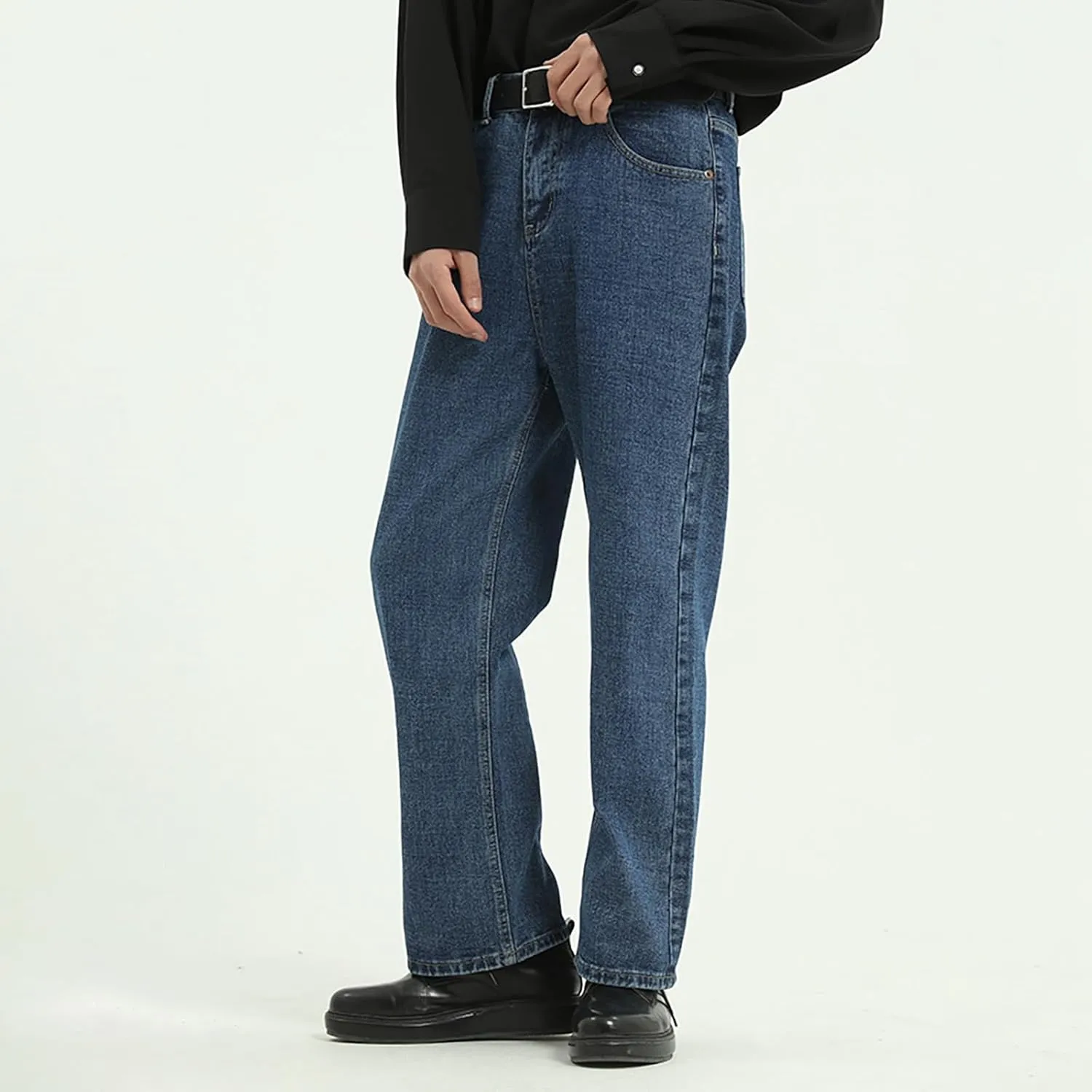 Men's Relaxed Fit Jeans Straight Leg Stretch Comfort Denim Jeans for Men Slim Stretch