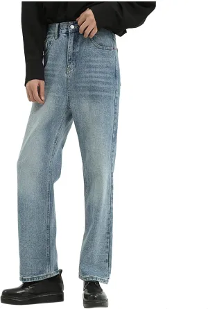 Men's Relaxed Fit Jeans Straight Leg Stretch Comfort Denim Jeans for Men Slim Stretch