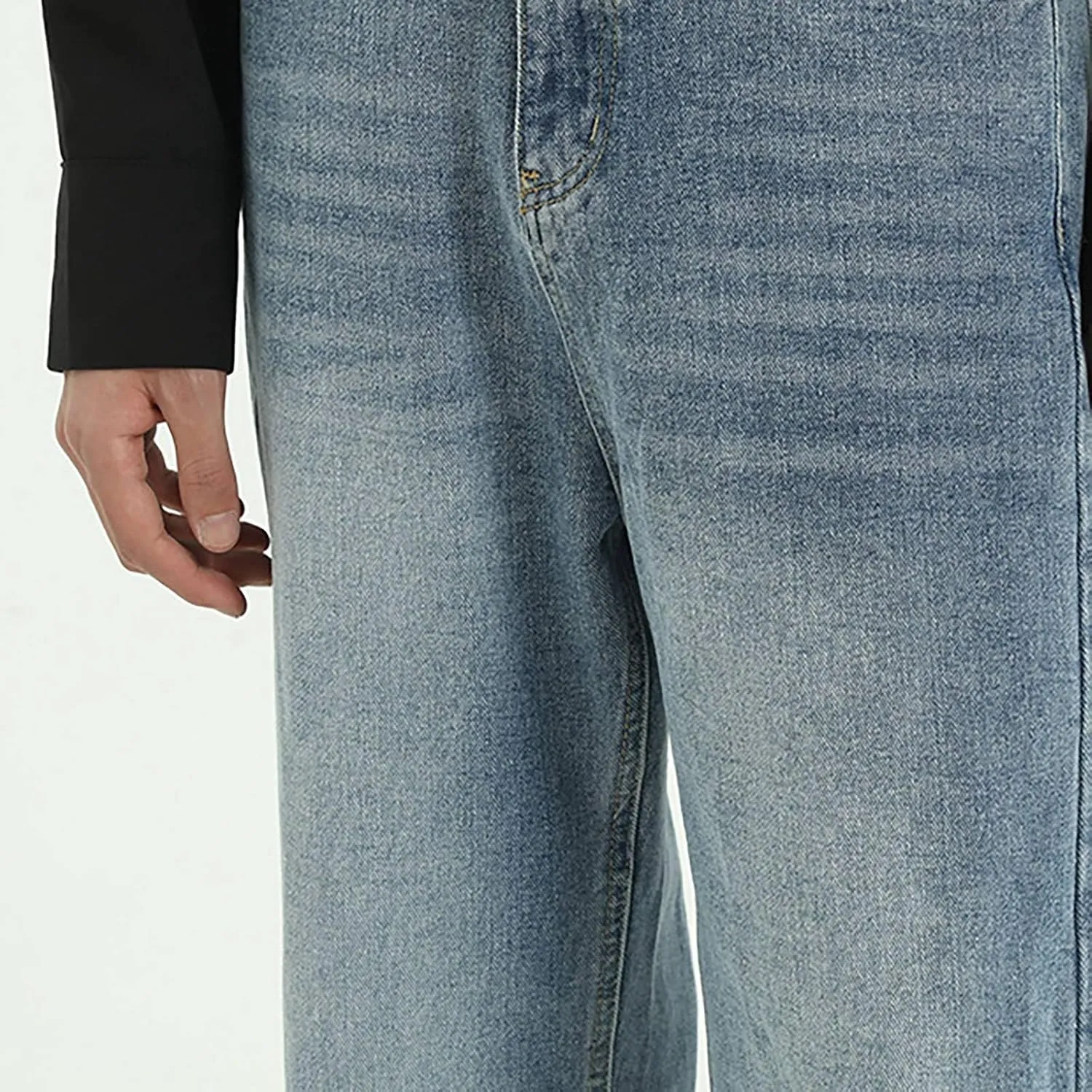 Men's Relaxed Fit Jeans Straight Leg Stretch Comfort Denim Jeans for Men Slim Stretch