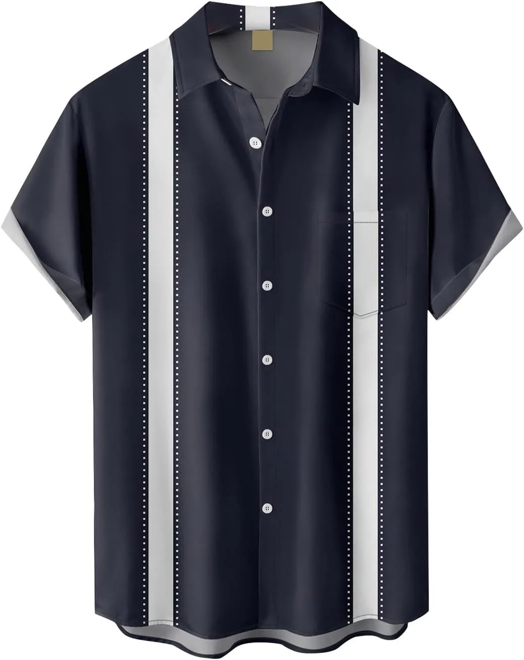 Mens Shirts Casual Stylish Short Sleeve Button Shirt Short Sleeve Shirt Loose Shirt with Pocket
