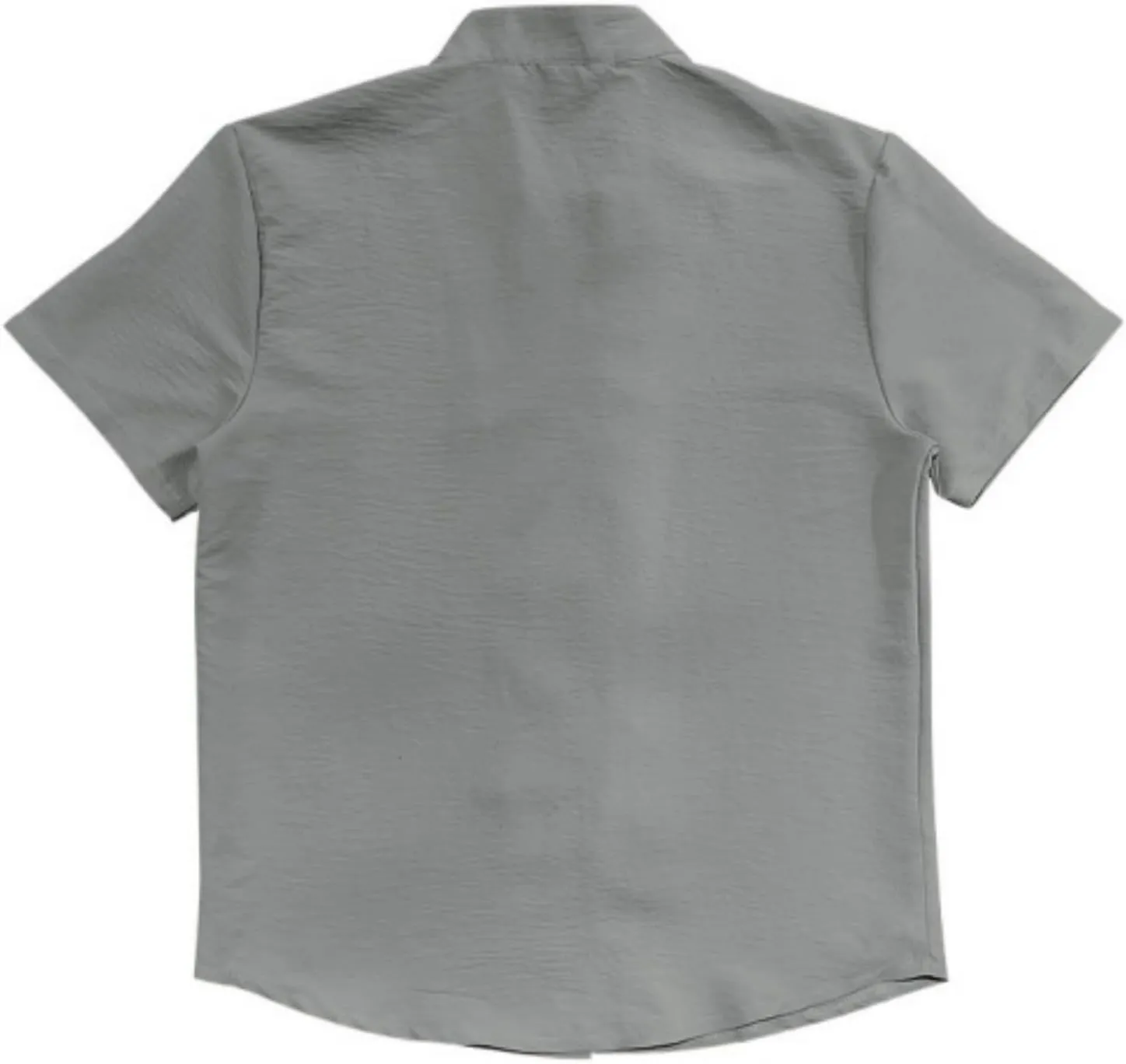 Men's Short Sleeve Shirts Casual Dress Button Down Shirt Plus Size Summer Business Fashion Work Tees