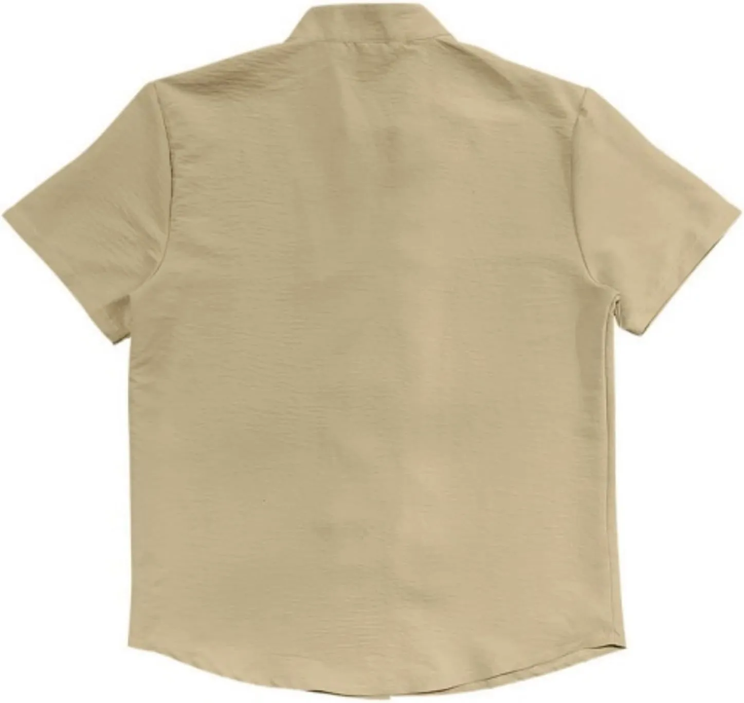 Men's Short Sleeve Shirts Casual Dress Button Down Shirt Plus Size Summer Business Fashion Work Tees