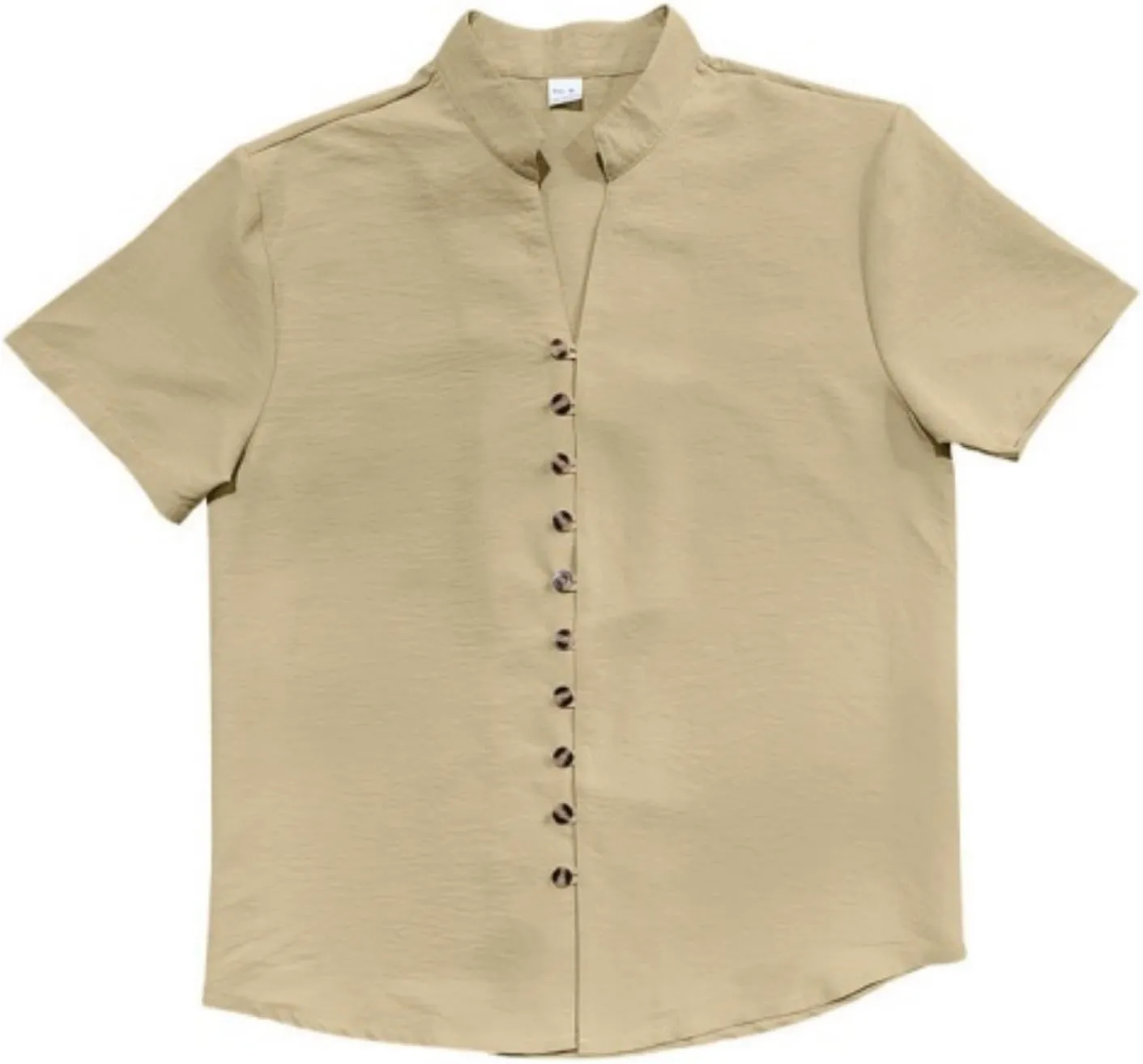 Men's Short Sleeve Shirts Casual Dress Button Down Shirt Plus Size Summer Business Fashion Work Tees