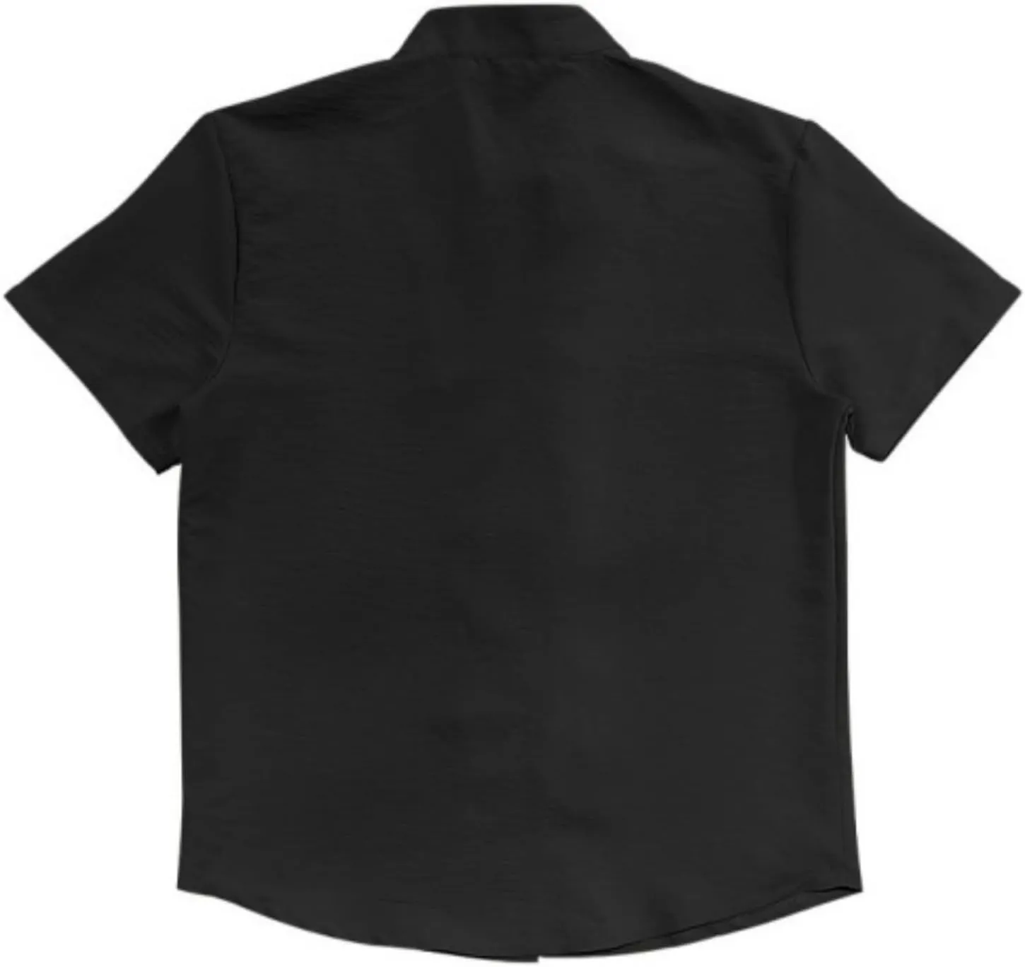 Men's Short Sleeve Shirts Casual Dress Button Down Shirt Plus Size Summer Business Fashion Work Tees