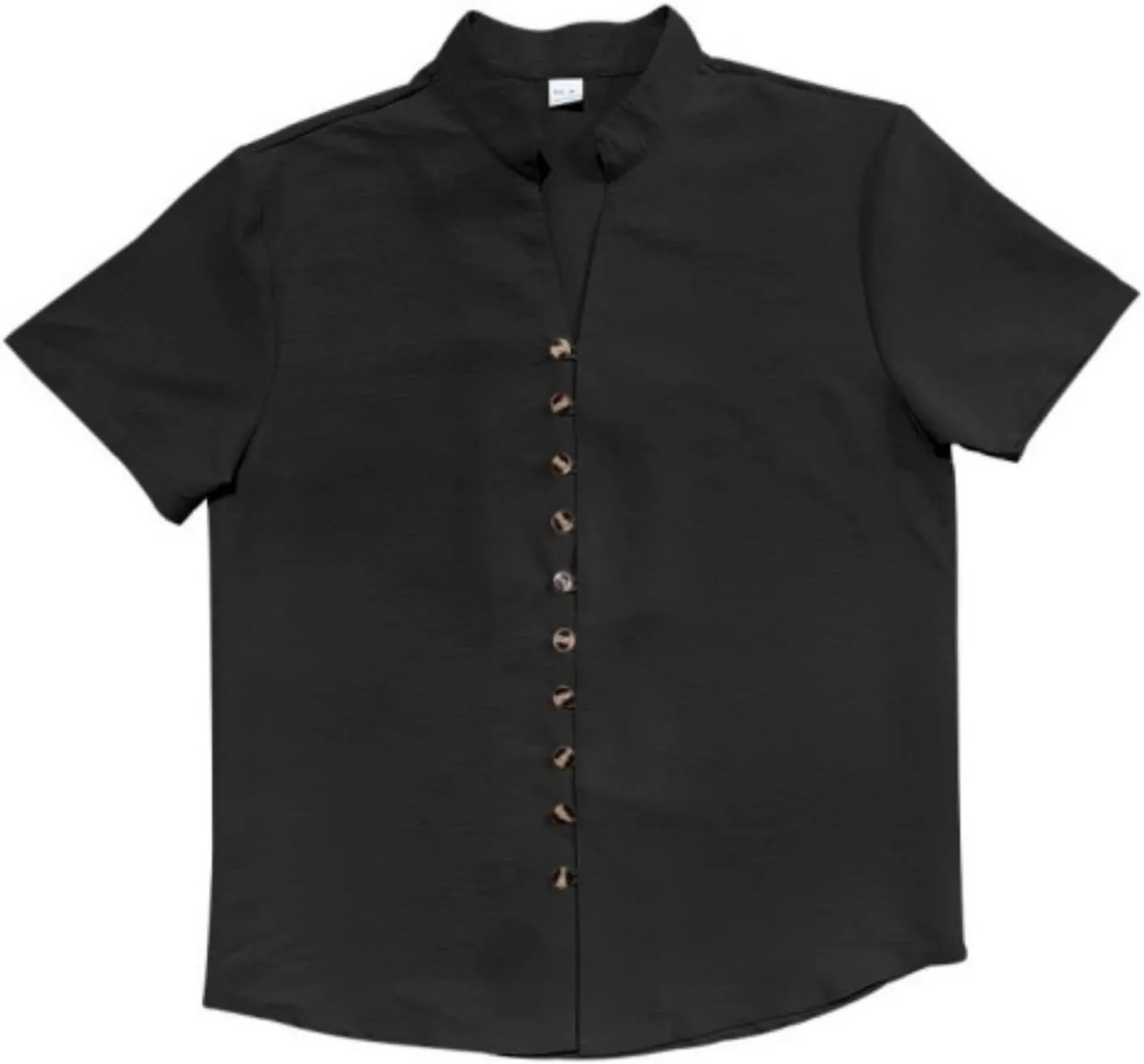 Men's Short Sleeve Shirts Casual Dress Button Down Shirt Plus Size Summer Business Fashion Work Tees