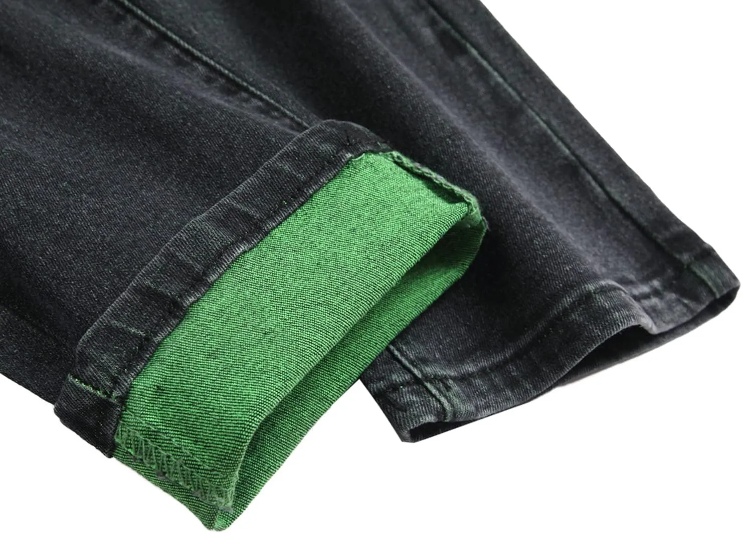 Men's Slim-fit Stretch Denim Jeans Featuring a Ripped Stretch Regular Pants