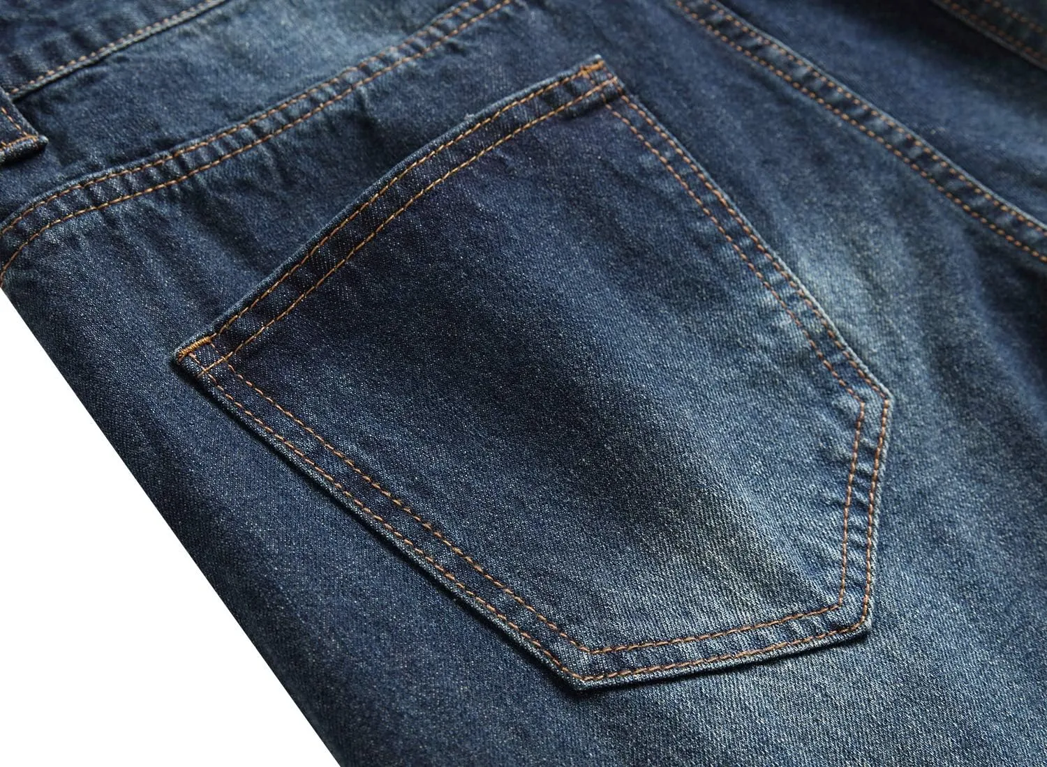 Men's Slim-fit Stretch Denim Jeans Featuring a Ripped Stretch Regular Pants