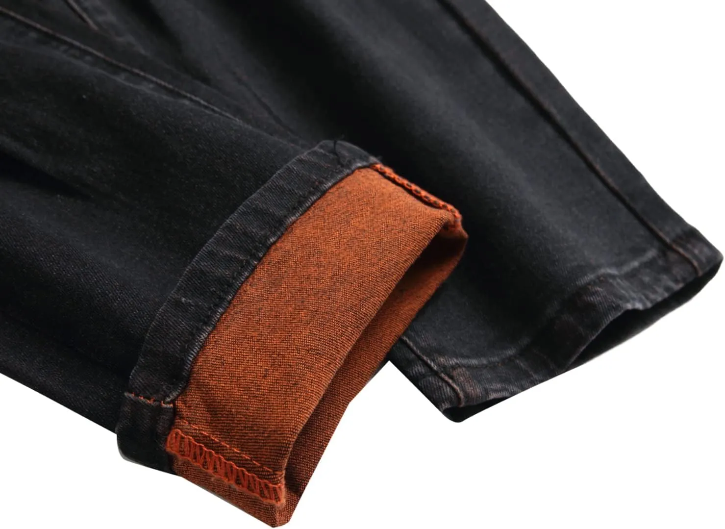Men's Slim-fit Stretch Denim Jeans Featuring a Ripped Stretch Regular Pants