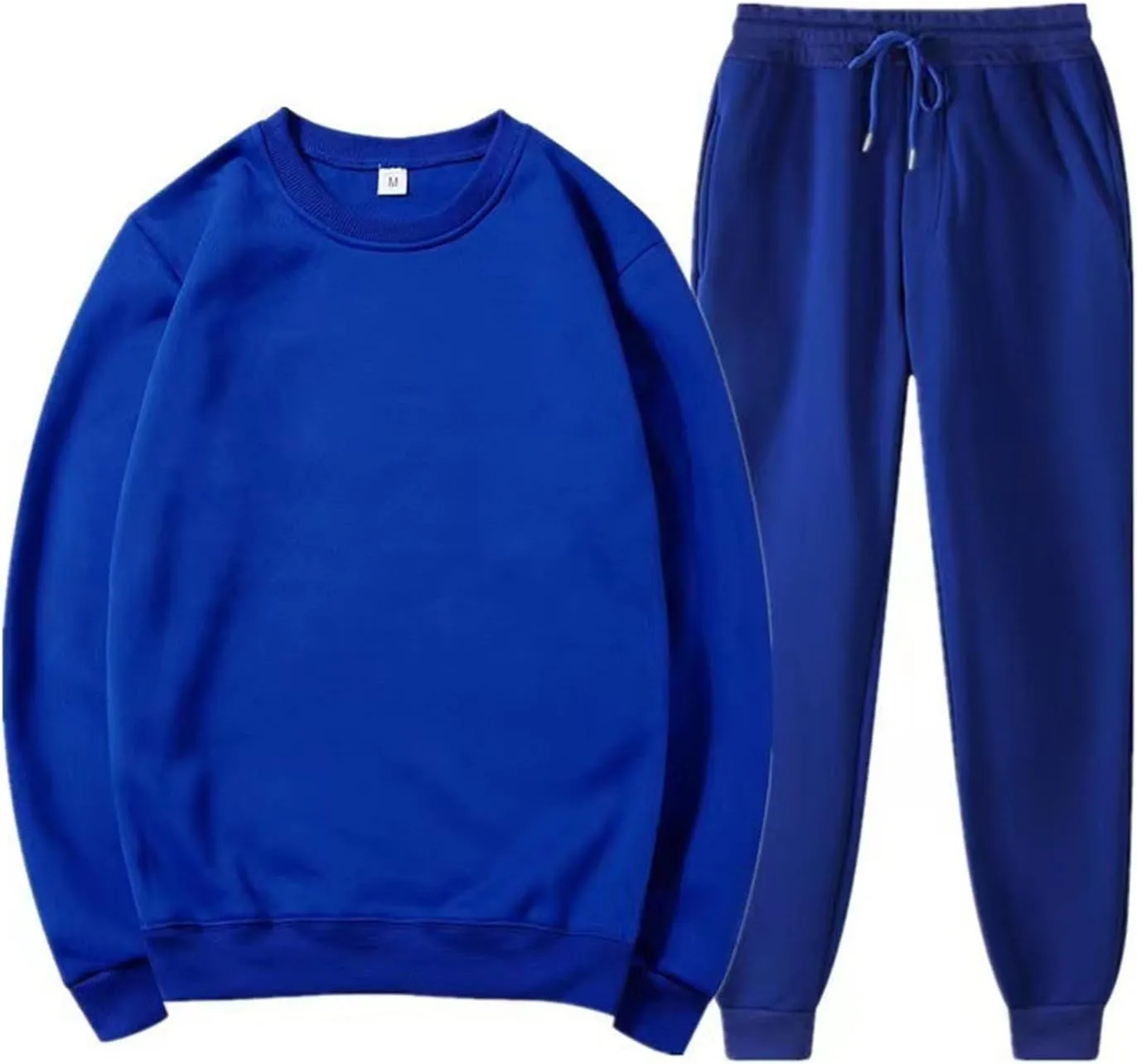 Mens Sweatpants Spliced Solid Color Straight Leg Lace up Running Workout Pants Athletic Loose Fit