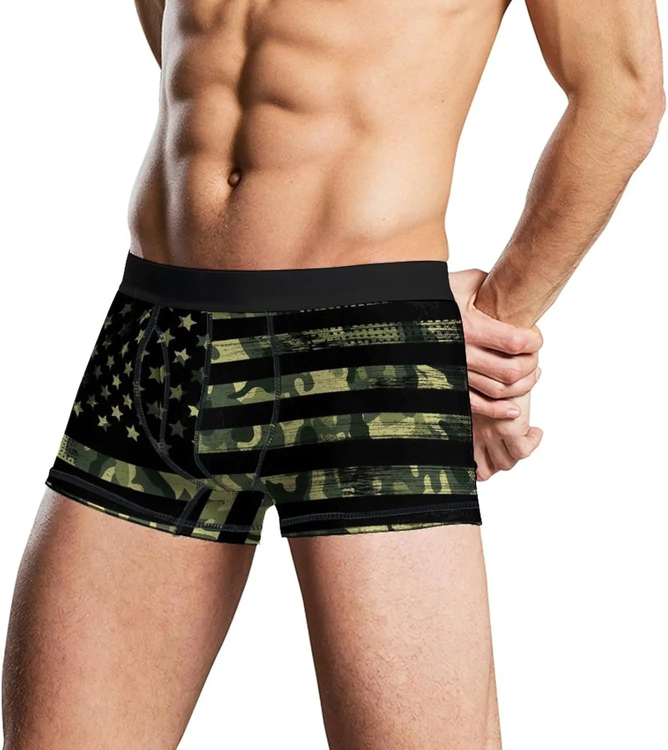 Men's Underwear Boxer Briefs Moisture Wicking ComfortSoft Boxer Brief Breathable