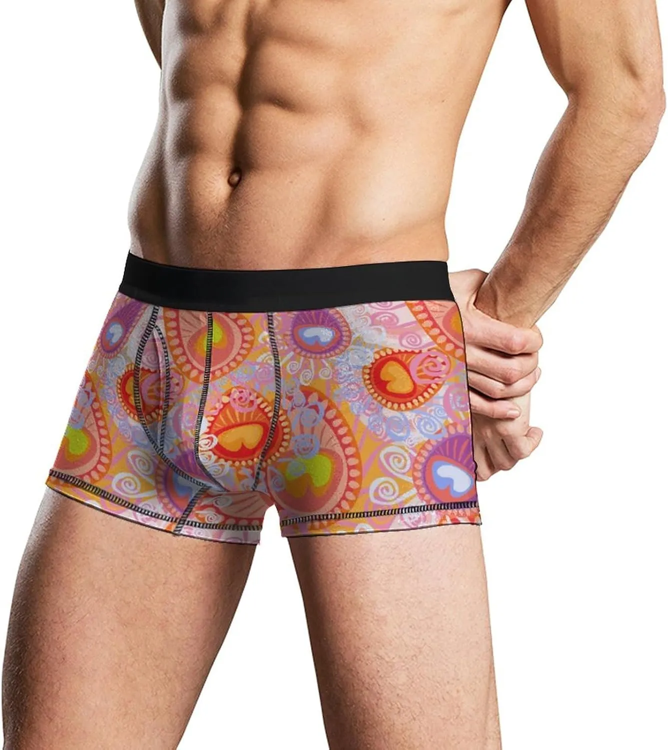 Men's Underwear Boxer Briefs Moisture Wicking ComfortSoft Boxer Brief Breathable