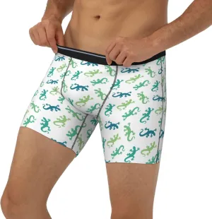 Mens Underwear Boxer Briefs - Soft Breathable Cartoon Cute Lizard Gecko_B Men Underwear Boxer Briefs