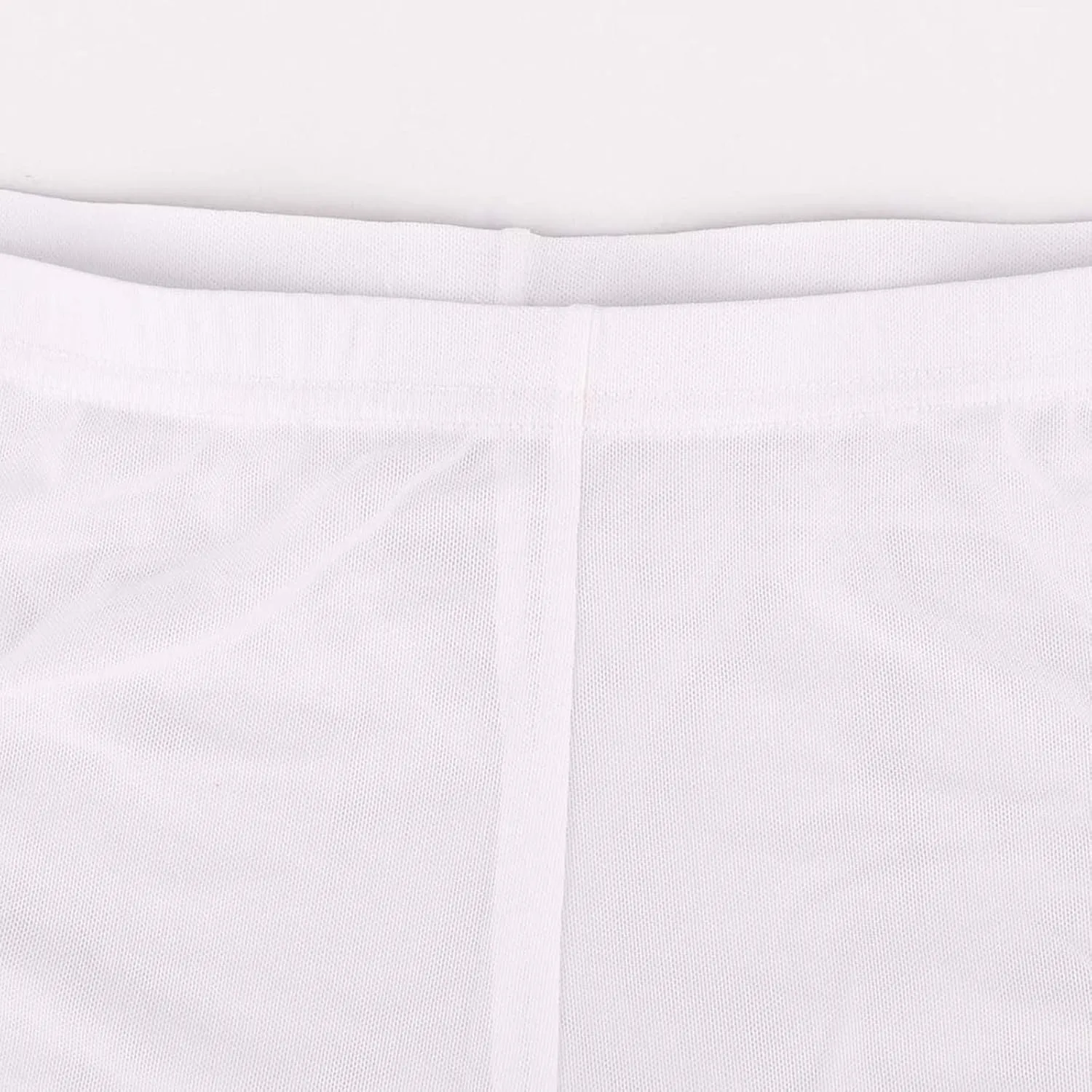 Mens Underwear Sexy Mesh Breathable Boxer Briefs See Through Side Split Soft Breathable Cool Transparent Brief Shorts