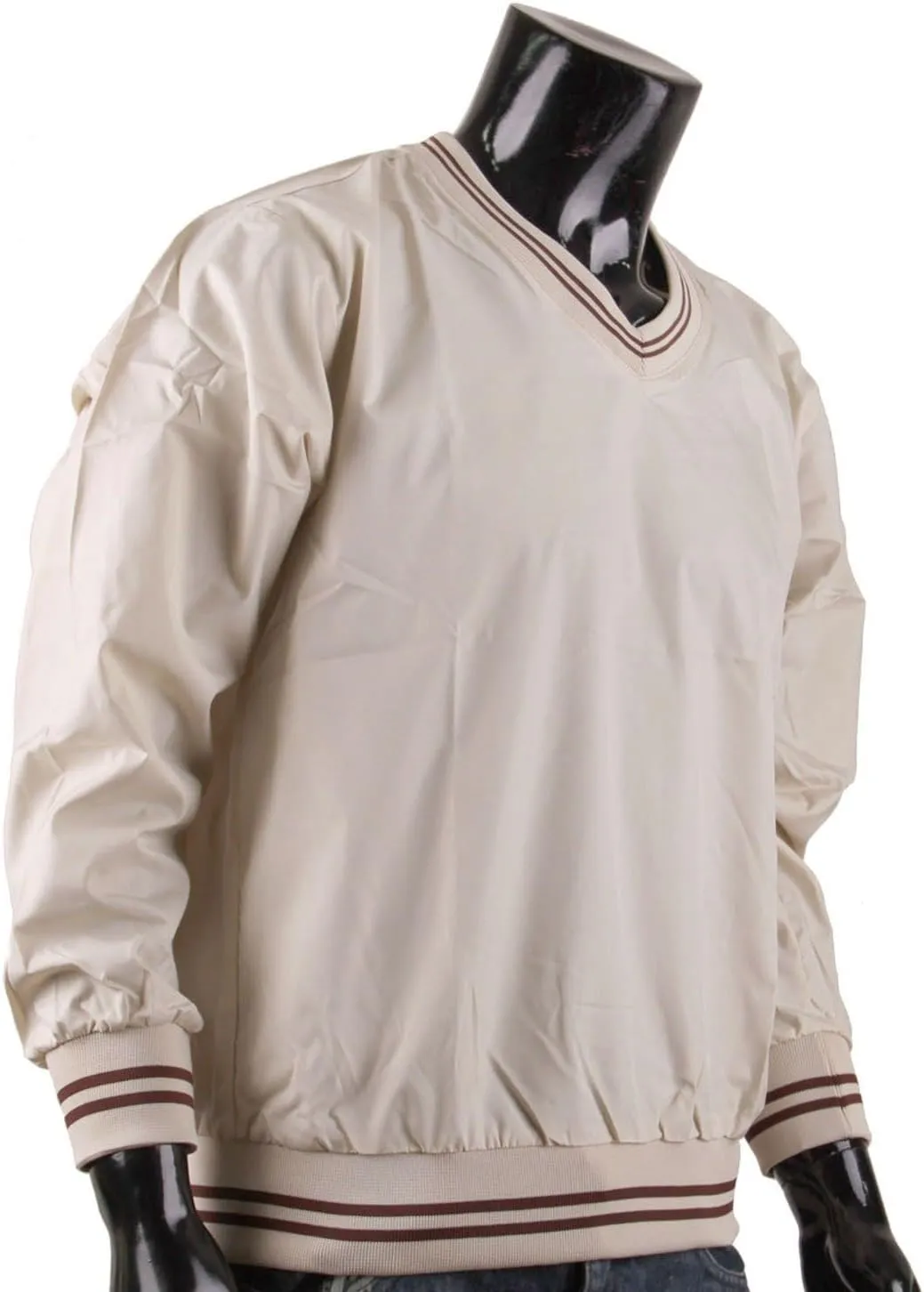 Men's V Neck Golf Wind Shirt Athletic Windbreaker V Neck Shirt