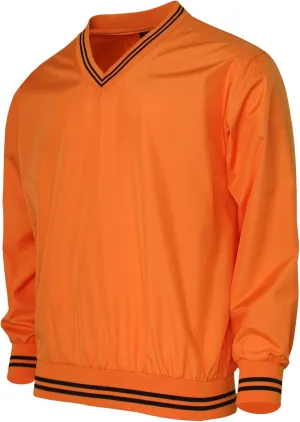 Men's V Neck Golf Wind Shirt Athletic Windbreaker V Neck Shirt