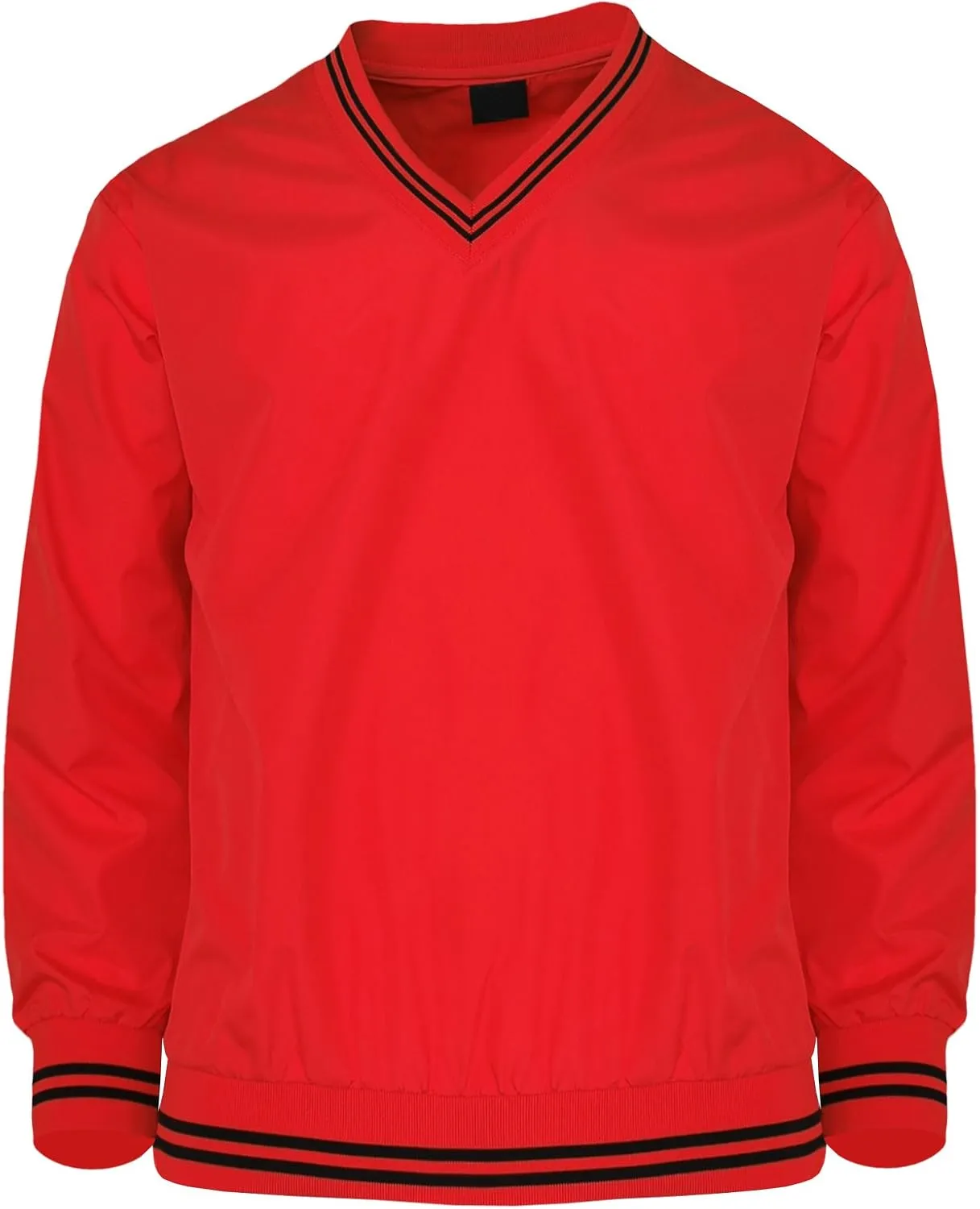 Men's V Neck Golf Wind Shirt Athletic Windbreaker V Neck Shirt