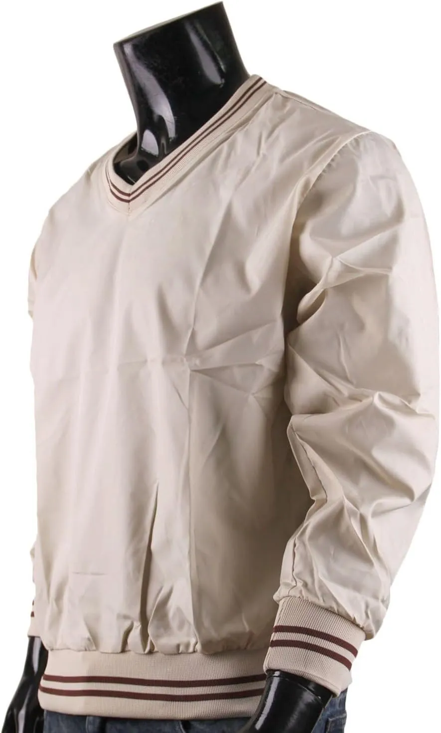Men's V Neck Golf Wind Shirt Athletic Windbreaker V Neck Shirt