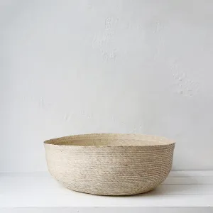 Mexican Woven Low Basket / Large