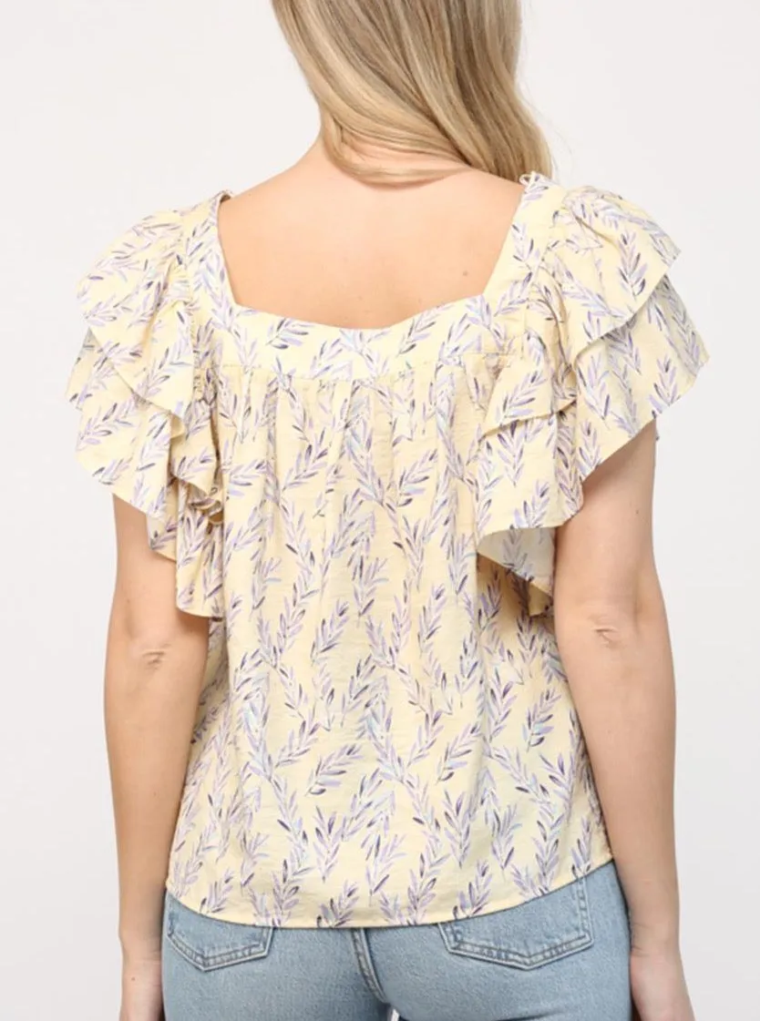 Interlock Weave Mia Lavender Top