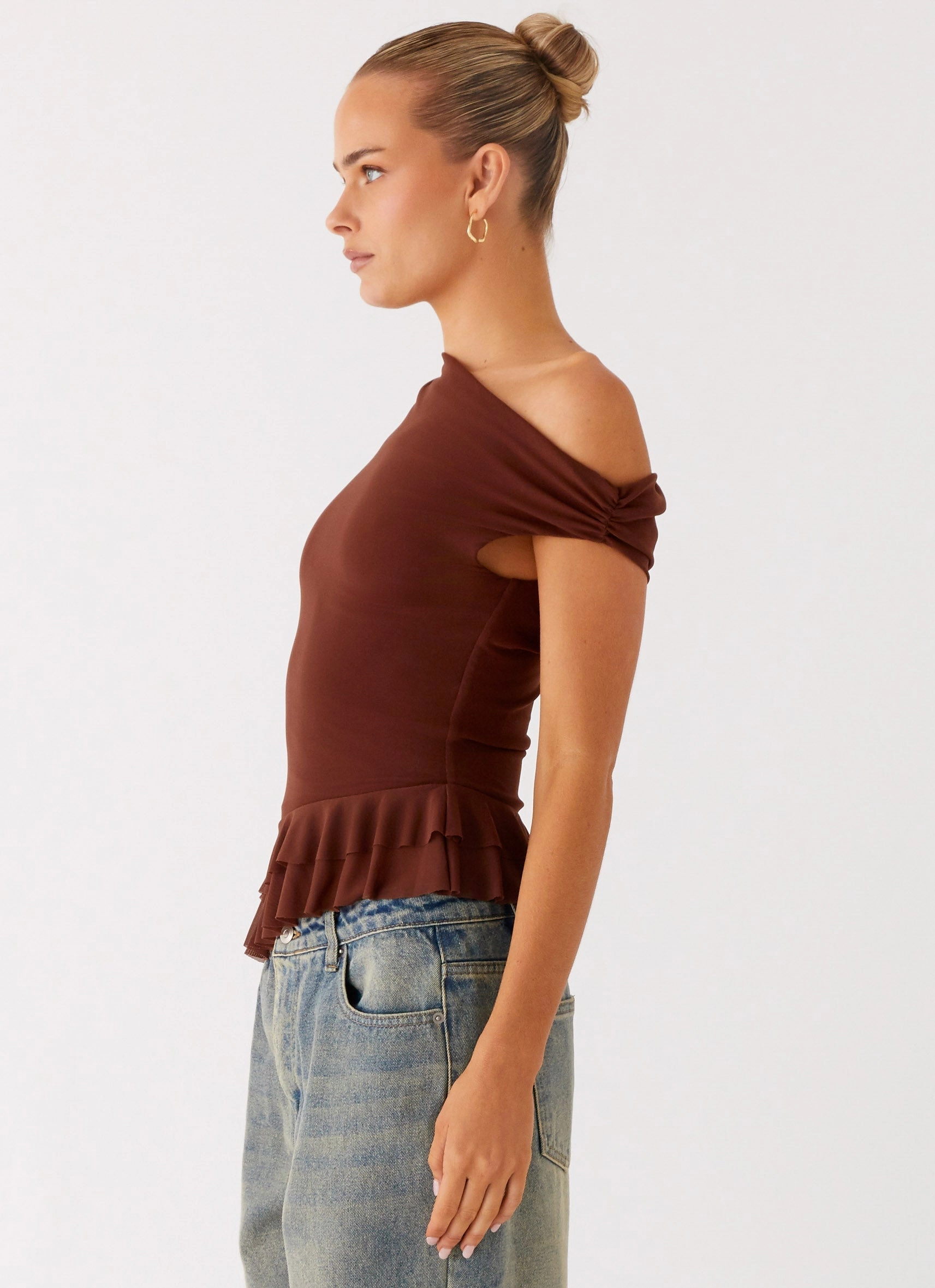 Mica Top - Chocolate ChafeFreeEdging