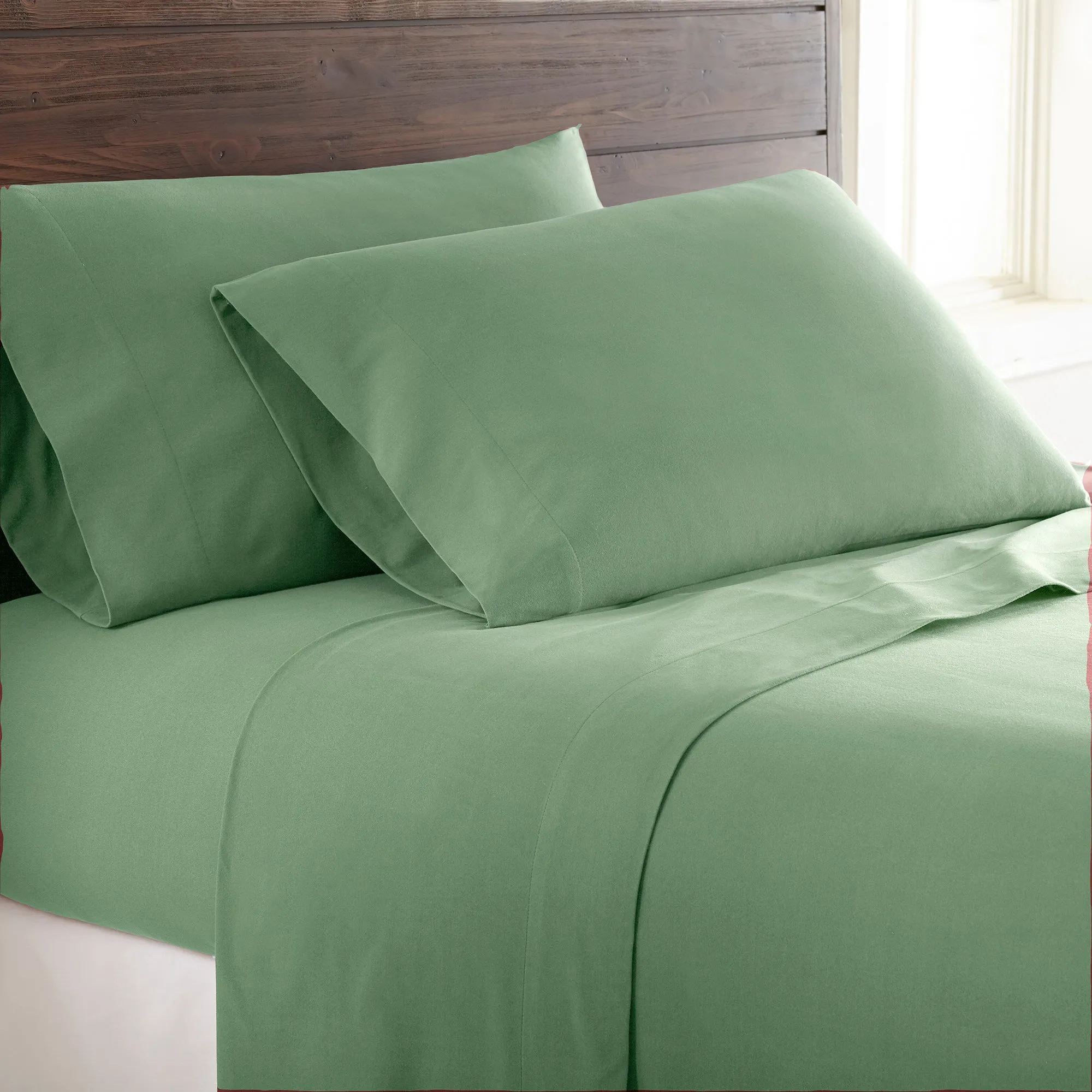 Micro Flannel Solid Color Deep Pocket Sheet Set by Shavel Home Products