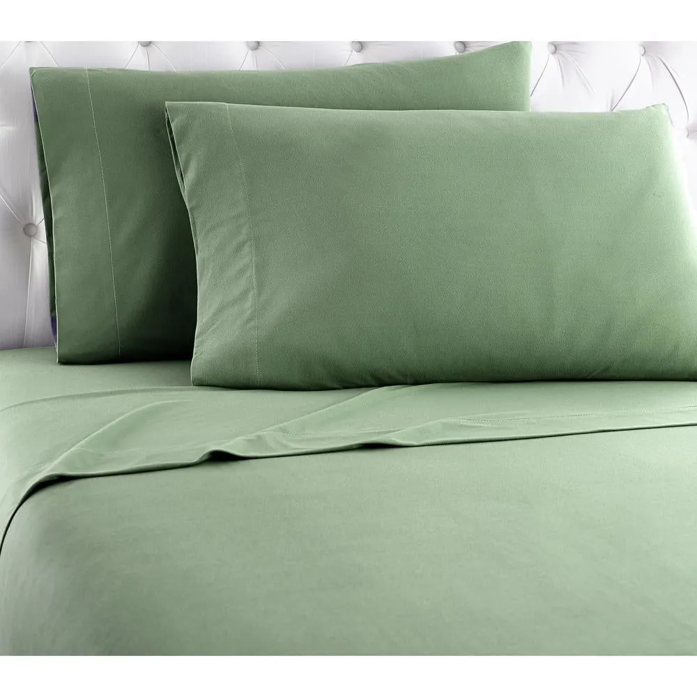 Micro Flannel Solid Color Deep Pocket Sheet Set by Shavel Home Products