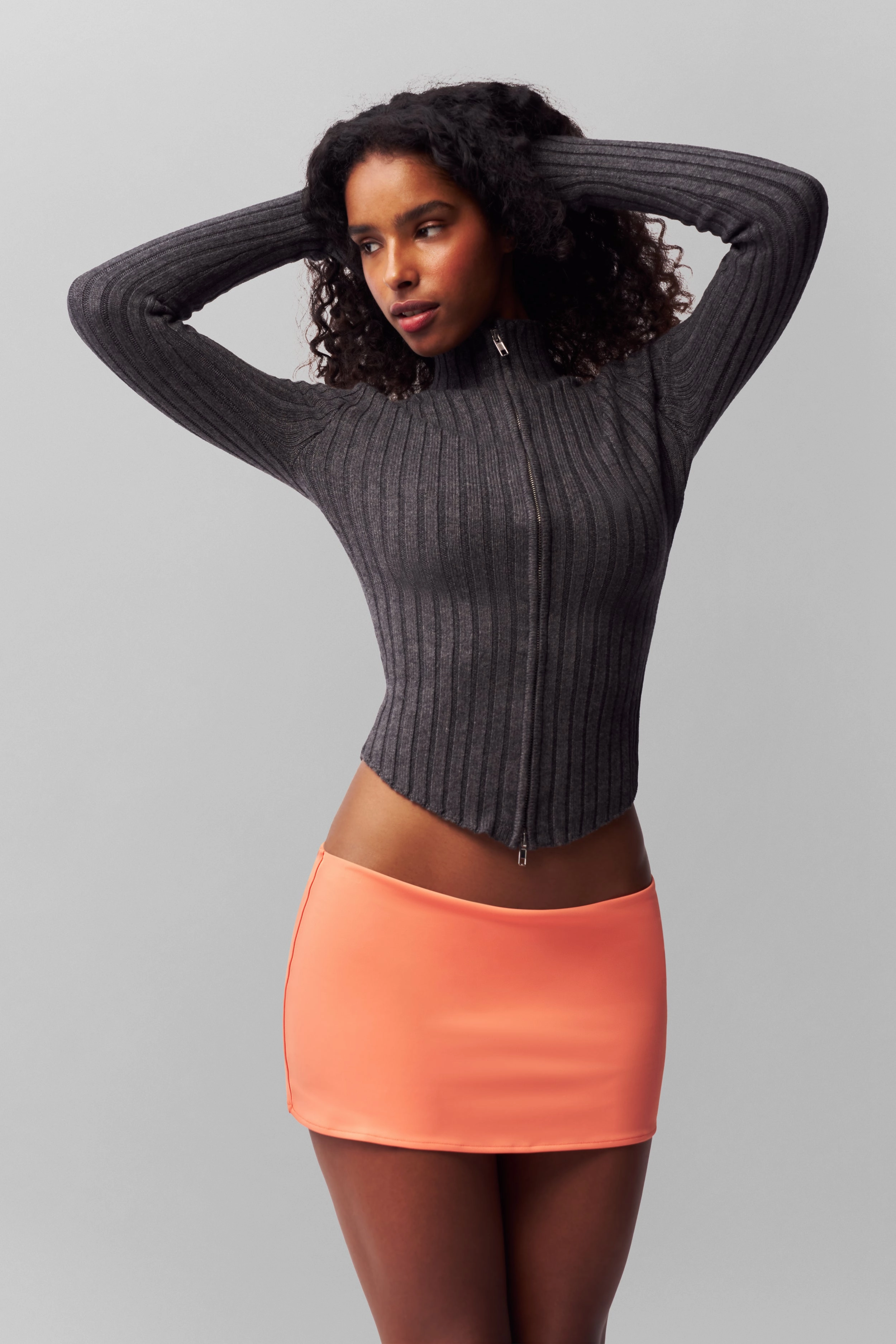 Micro Mini Stretch Skirt Vibrant Touch Lightweight Lining