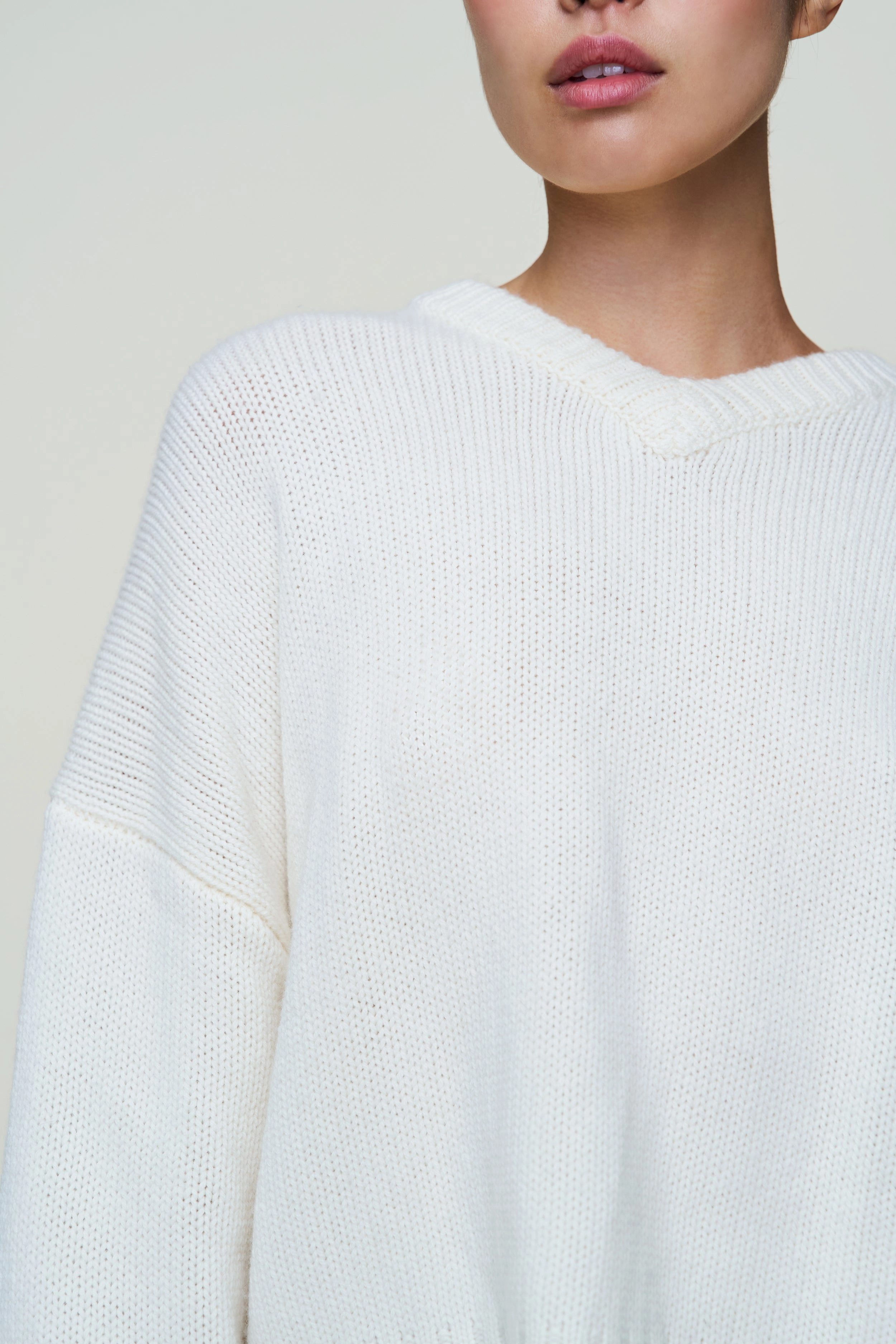 Joni Cashmere V-Neck Jumper Non Restrictive Minimalist Aesthetic