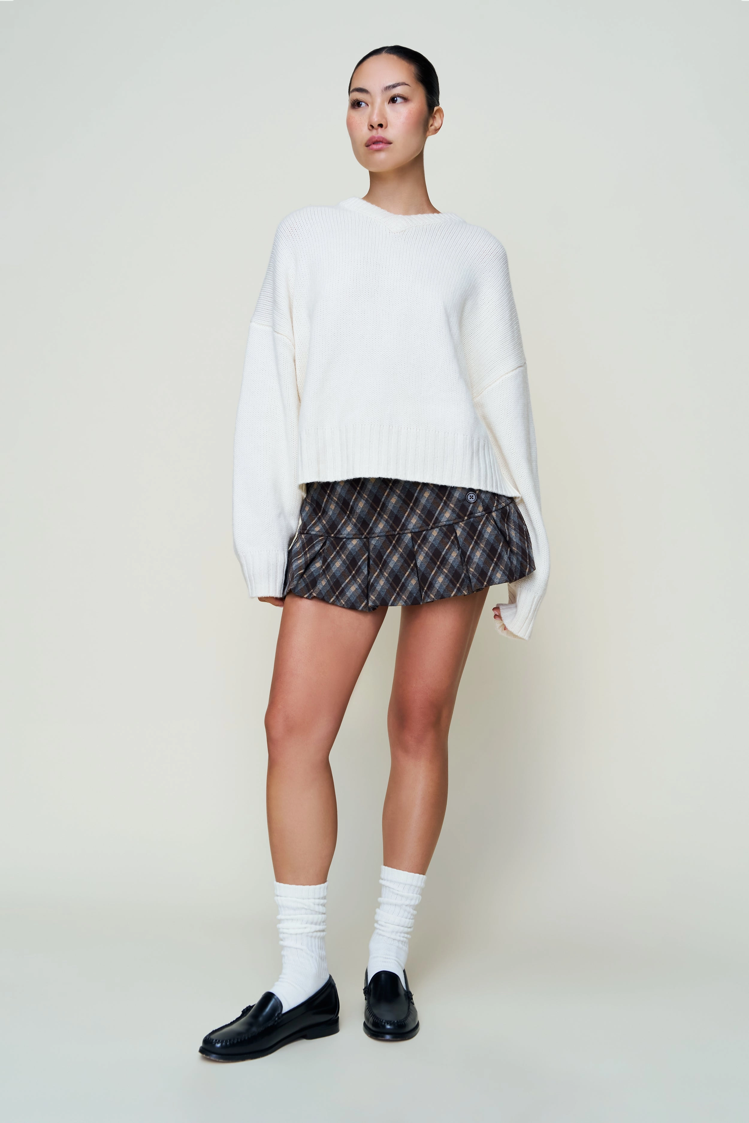 Layered Look Lived In Joni Cashmere V-Neck Jumper