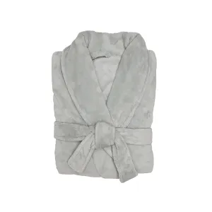 Microplush Bathrobe Silver