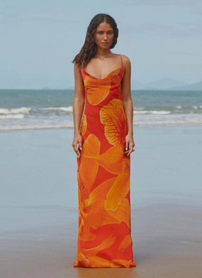 Light material Midafternoon Maxi Dress - Serene Orange