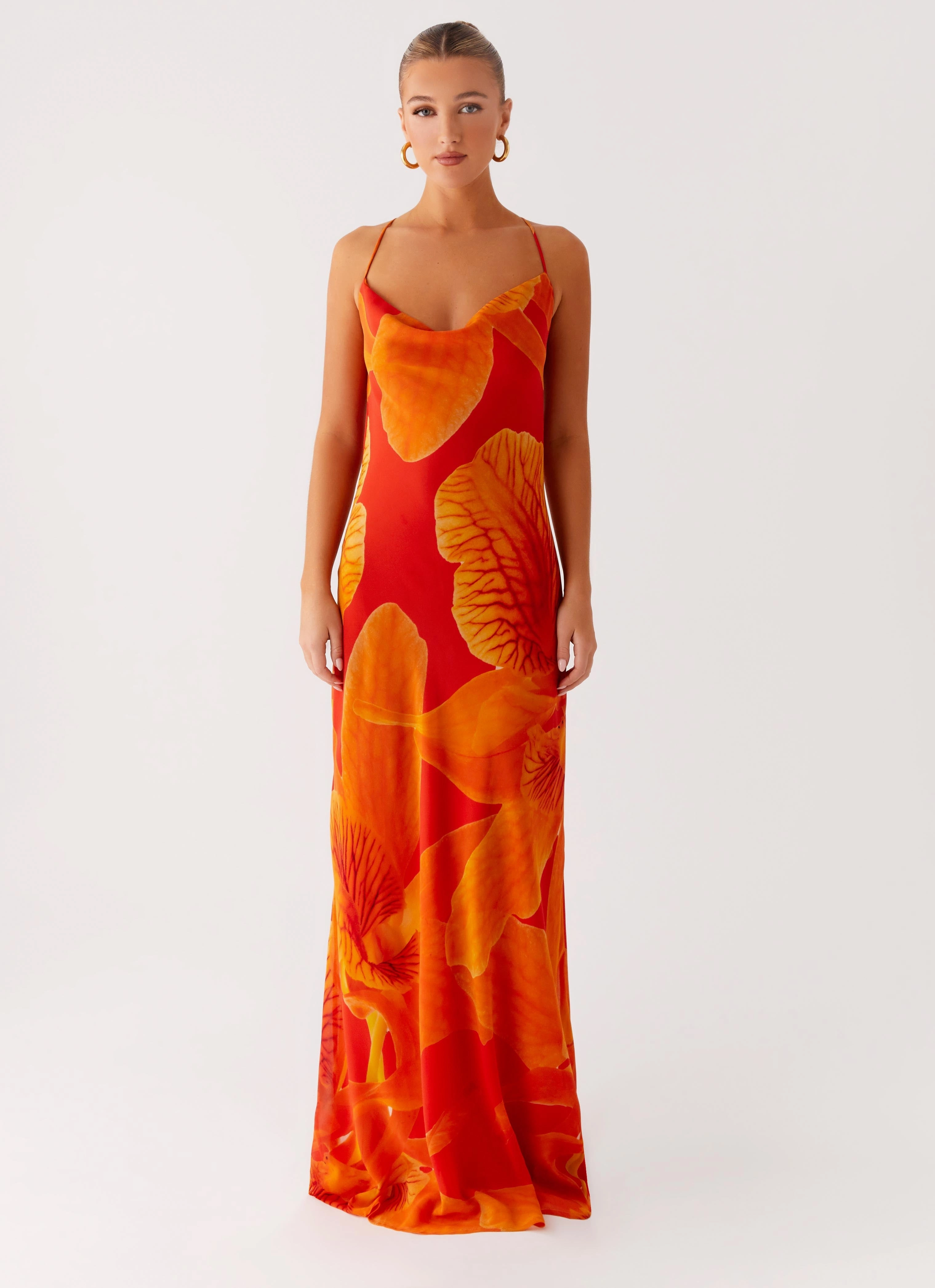 Texture Style Midafternoon Maxi Dress - Serene Orange
