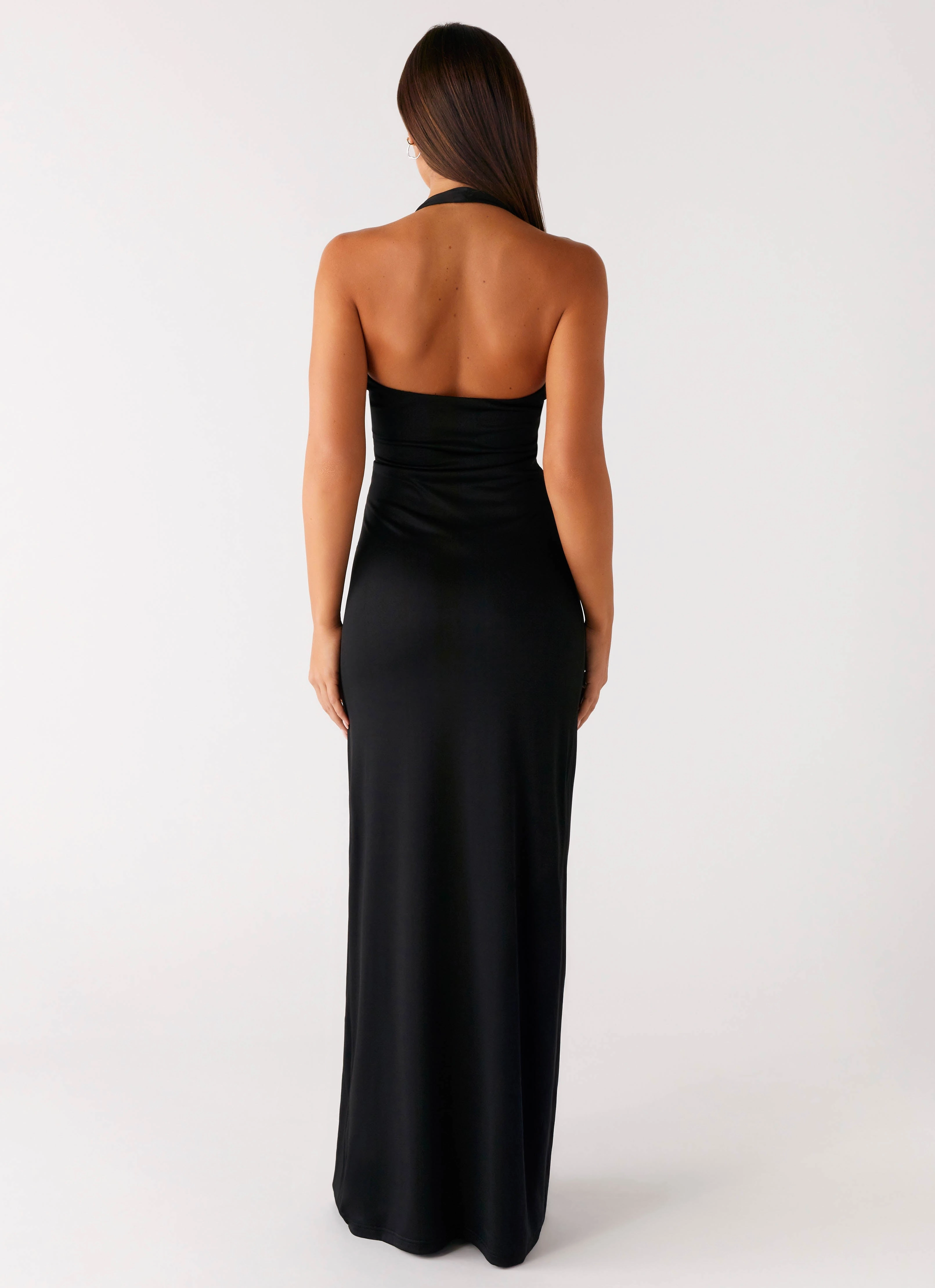 Ready Glow Semi Sheer Midnight Dreams Maxi Dress - Black