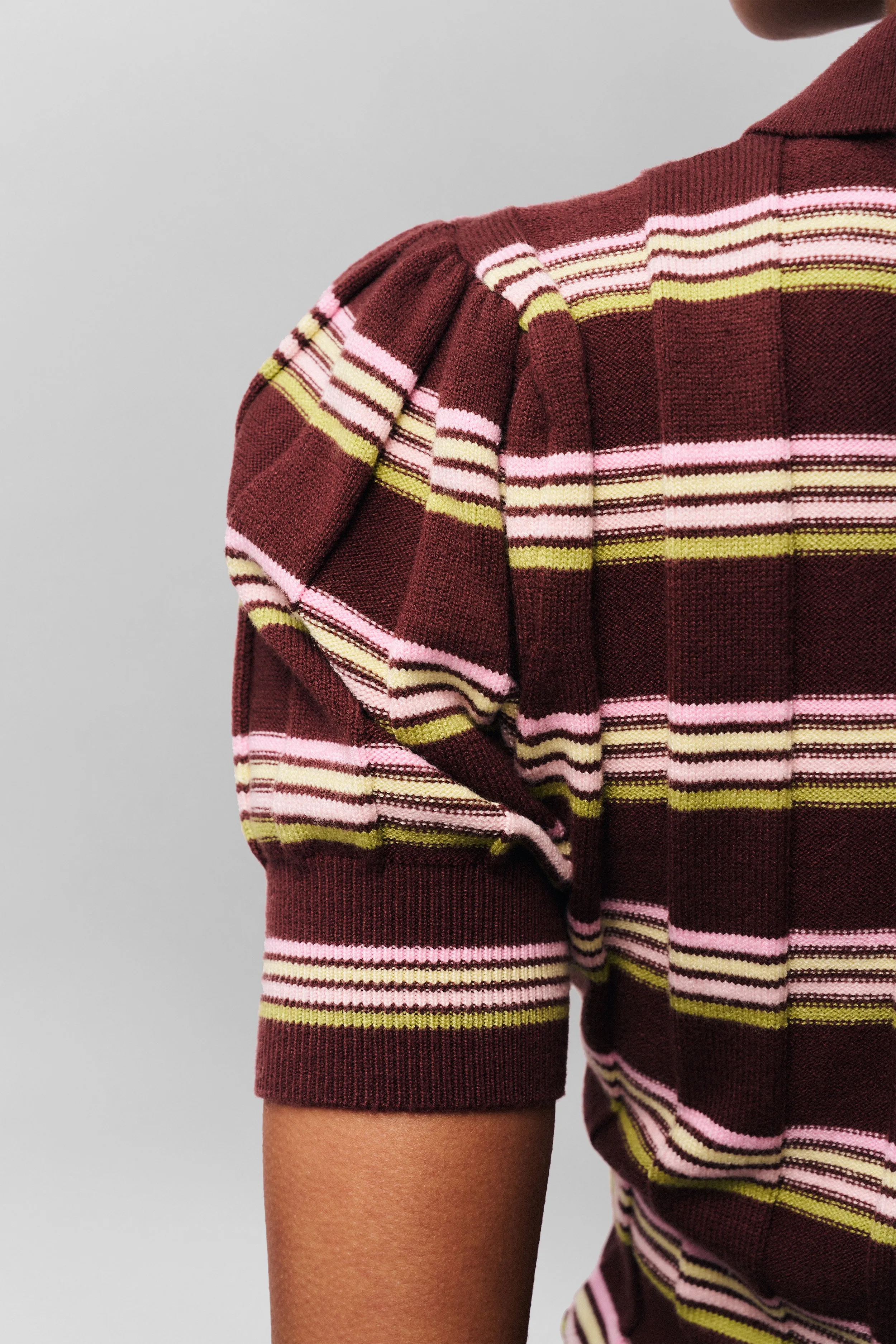 Contrast Topstitching Detail Mateo Polo