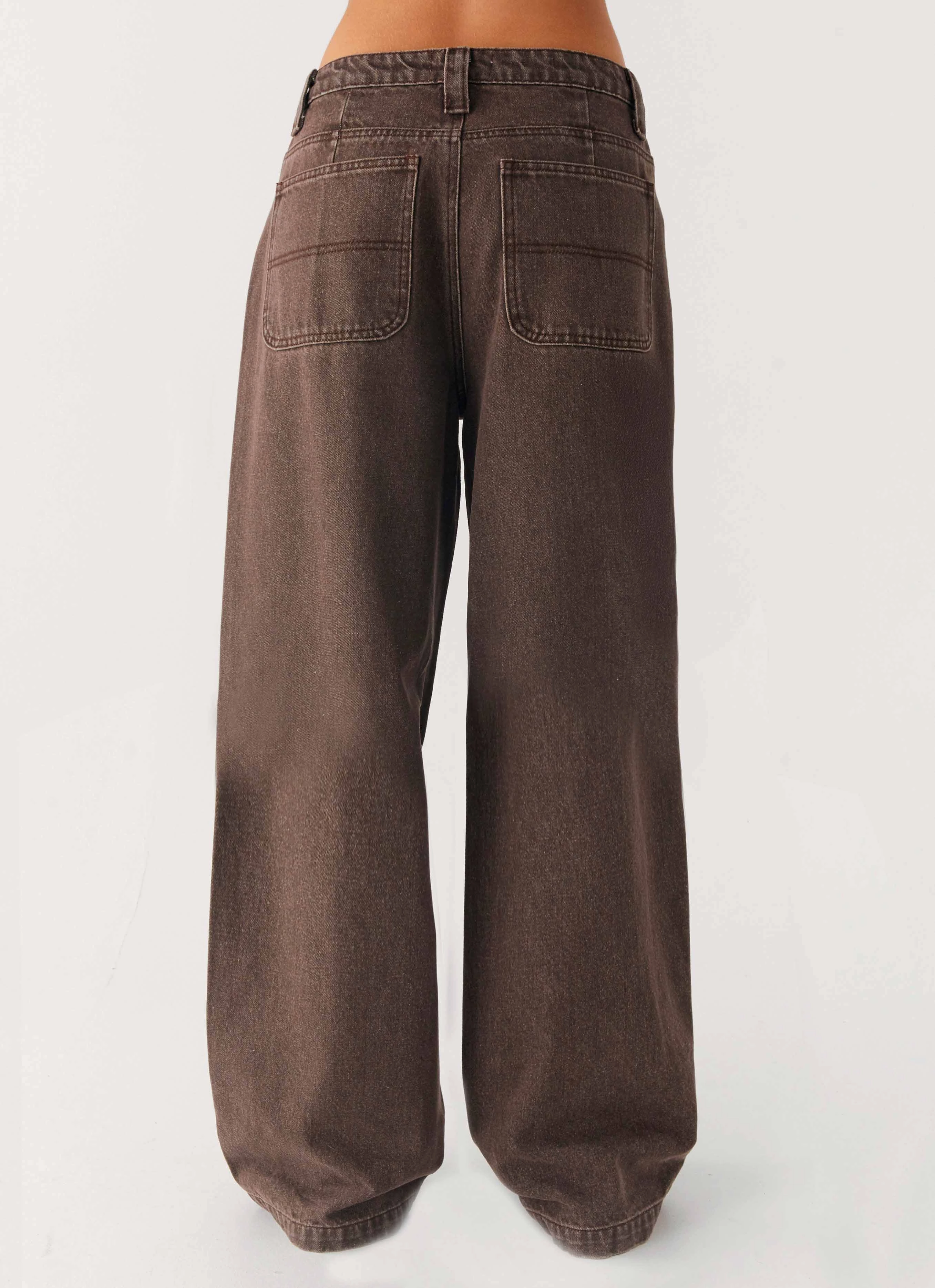Midwest Low Rise Jeans - Light Wash Chocolate Anti Snag Threading Air Flow