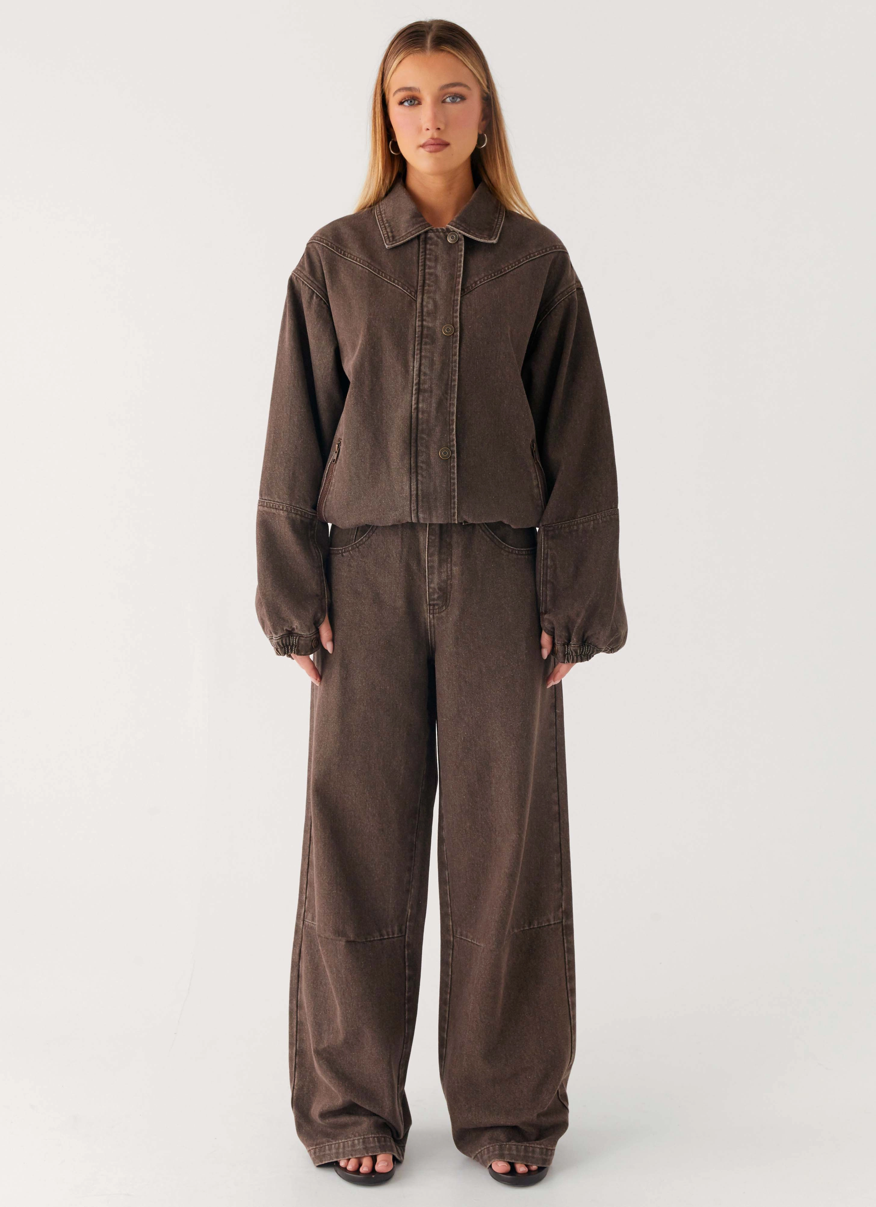Tall Length Midwest Low Rise Jeans - Light Wash Chocolate