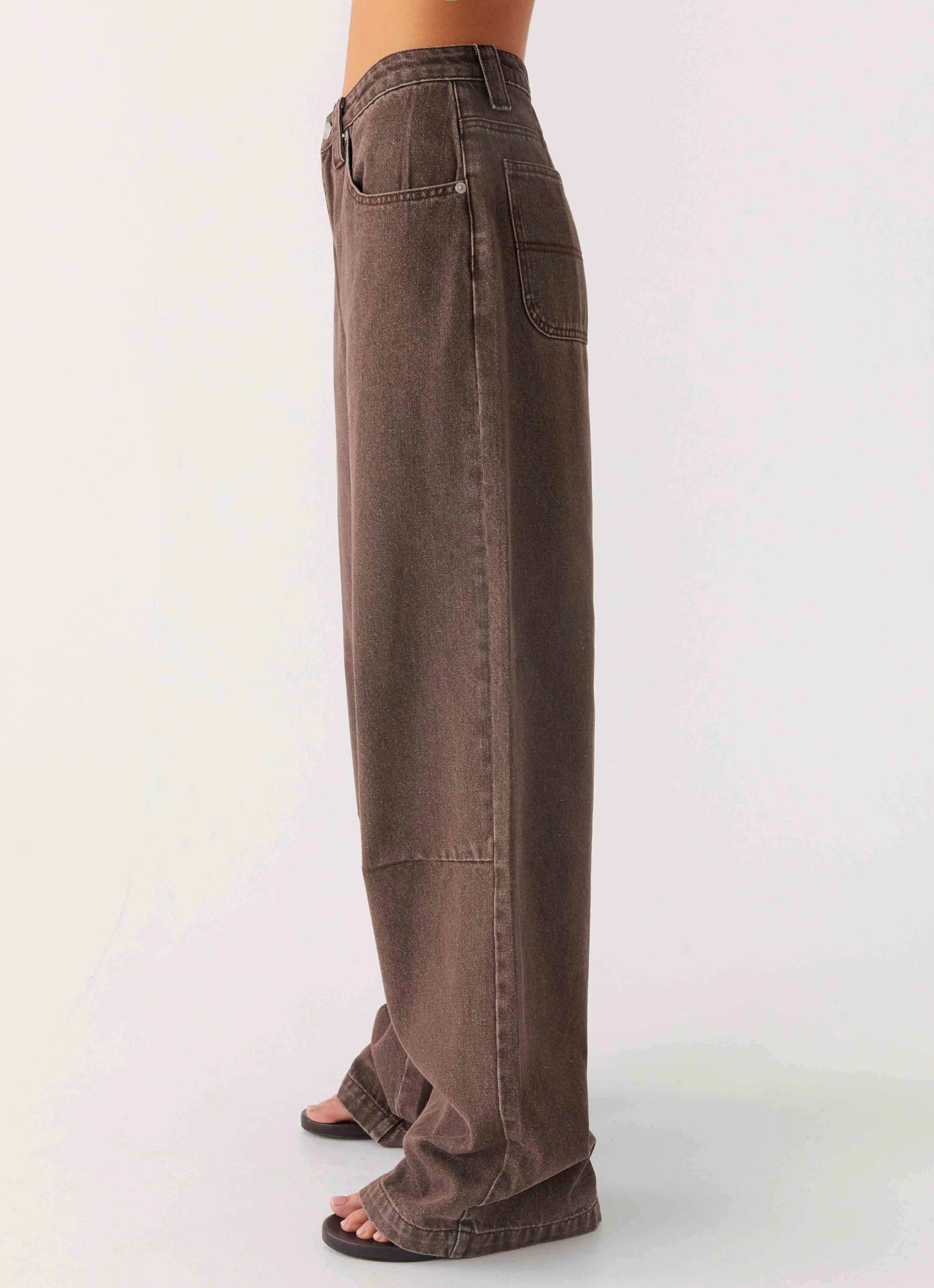 Midwest Low Rise Jeans - Light Wash Chocolate Friction Resistant Fabric Performance Design