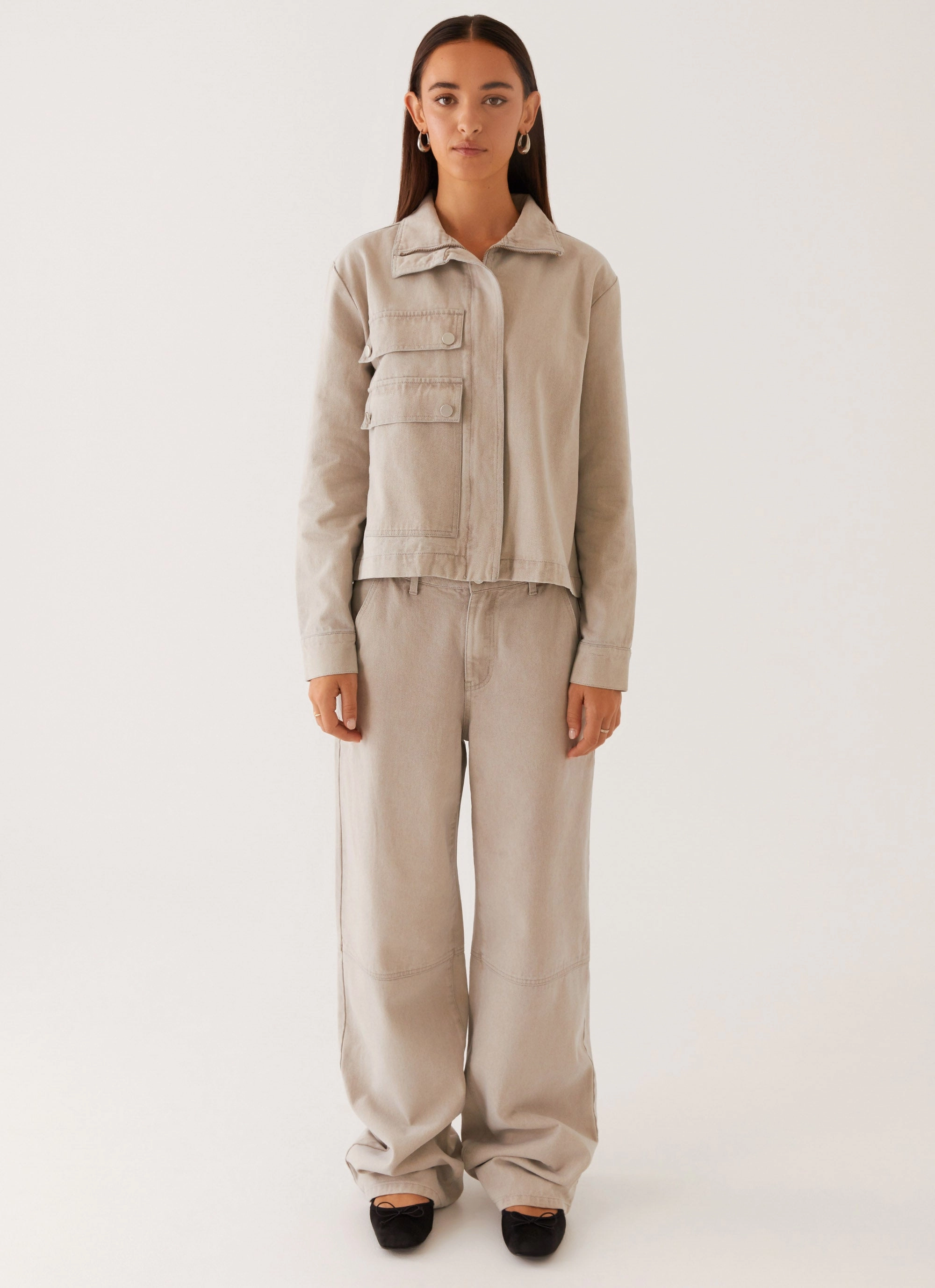 astronauts suitable for cultural festivals Milani Denim Jacket - Grey