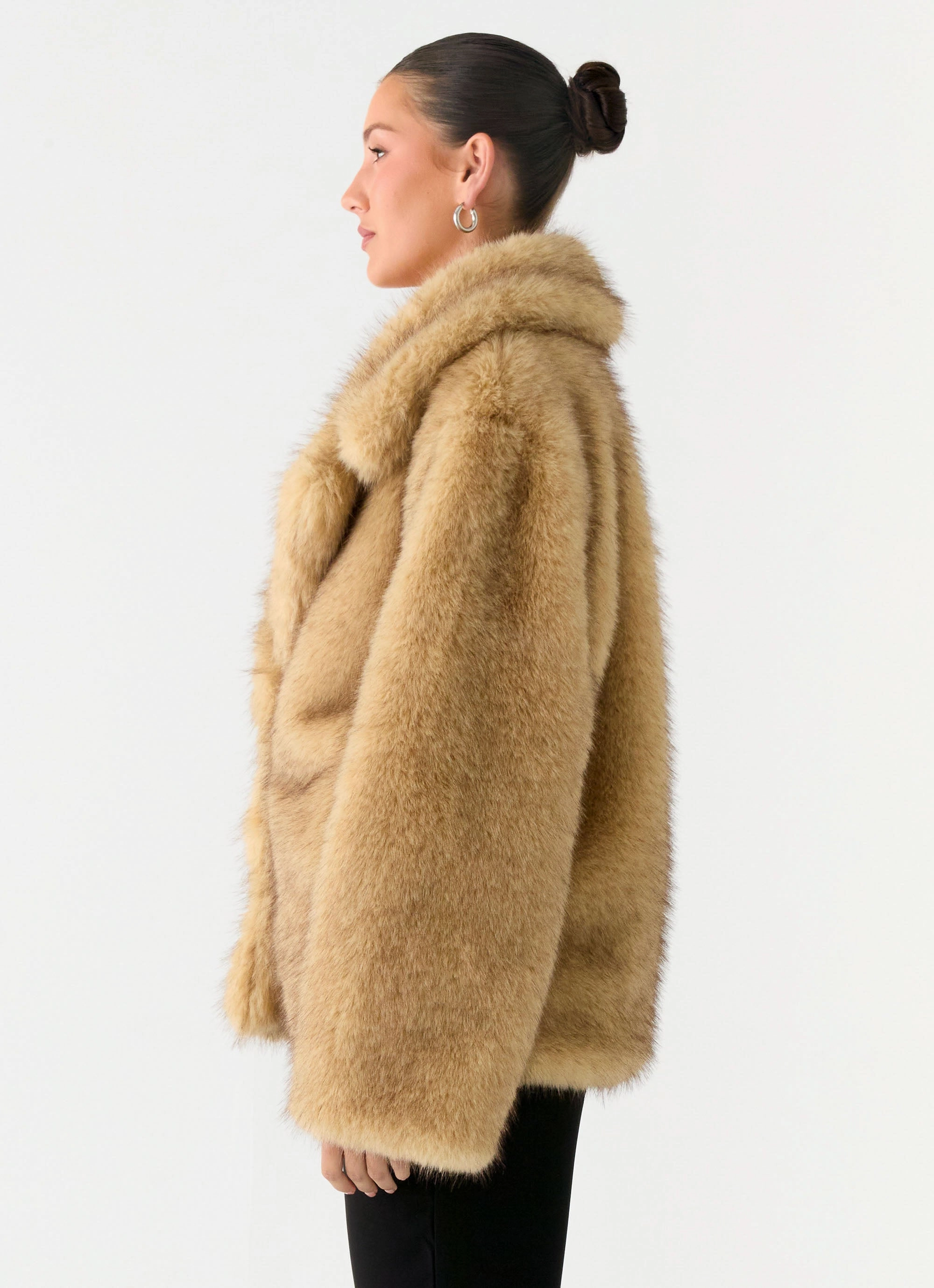 Work Comfort Machine washable Milika Fur Coat - Beige
