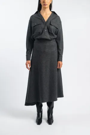FlexibleRibbedTrims Military Pullover Top