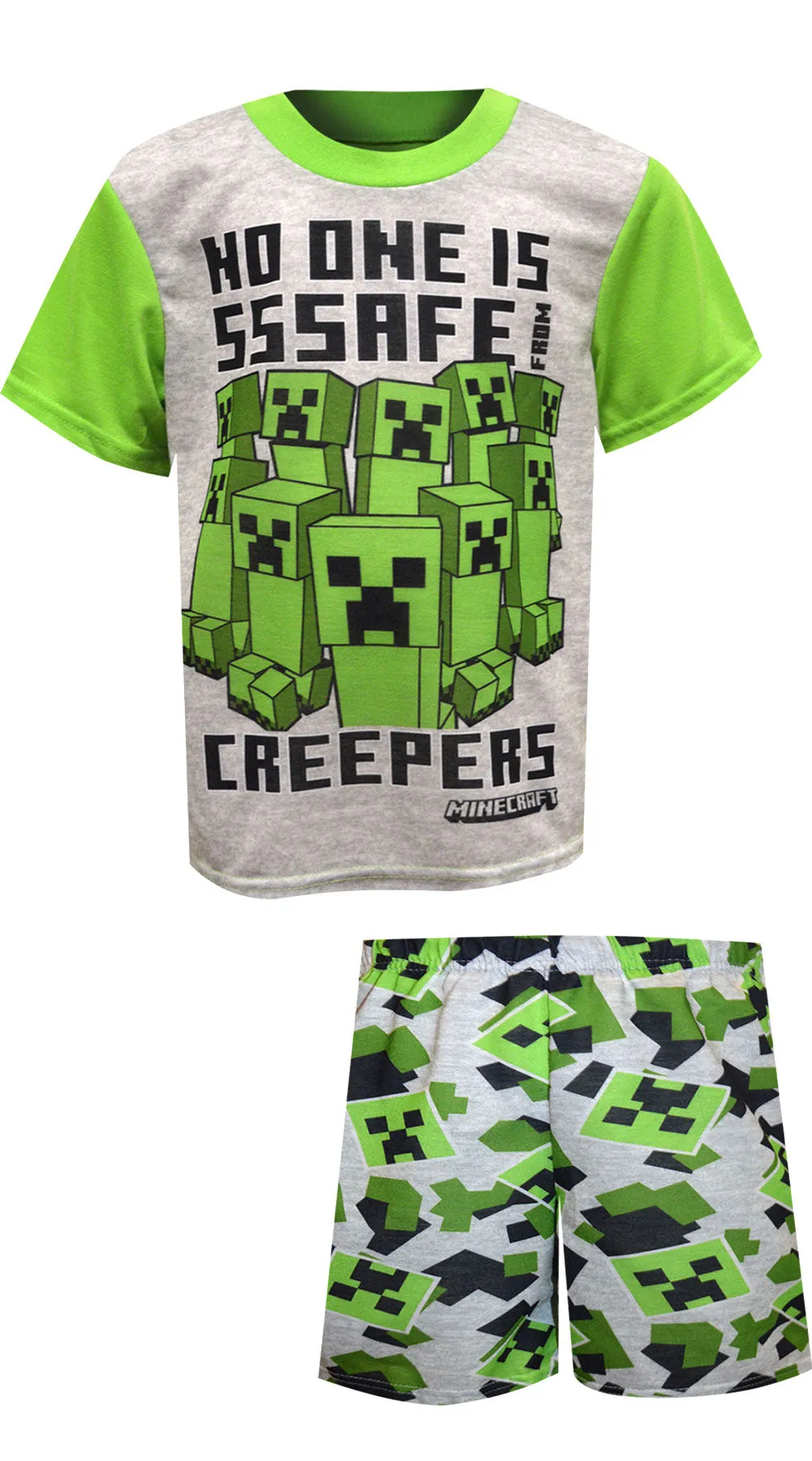 Minecraft Creepers No One is Safe Pajama Set