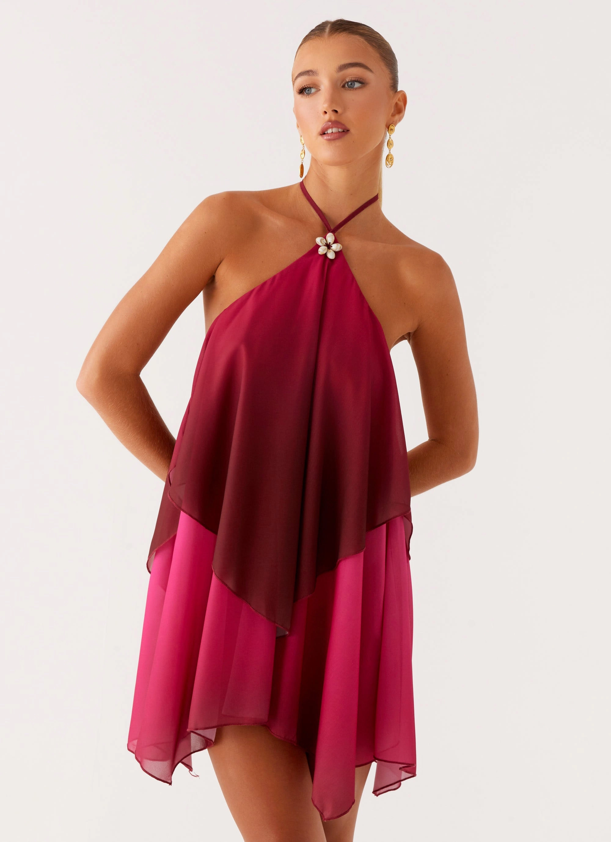Twin Flame Mini Dress - Fuchsia Gradient Tagless label