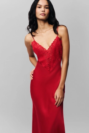 Nova Slip Midi Dress Mini-Length