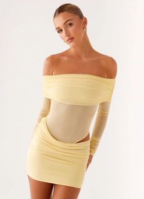 Fashion Details No Doubt Mini Dress - Yellow