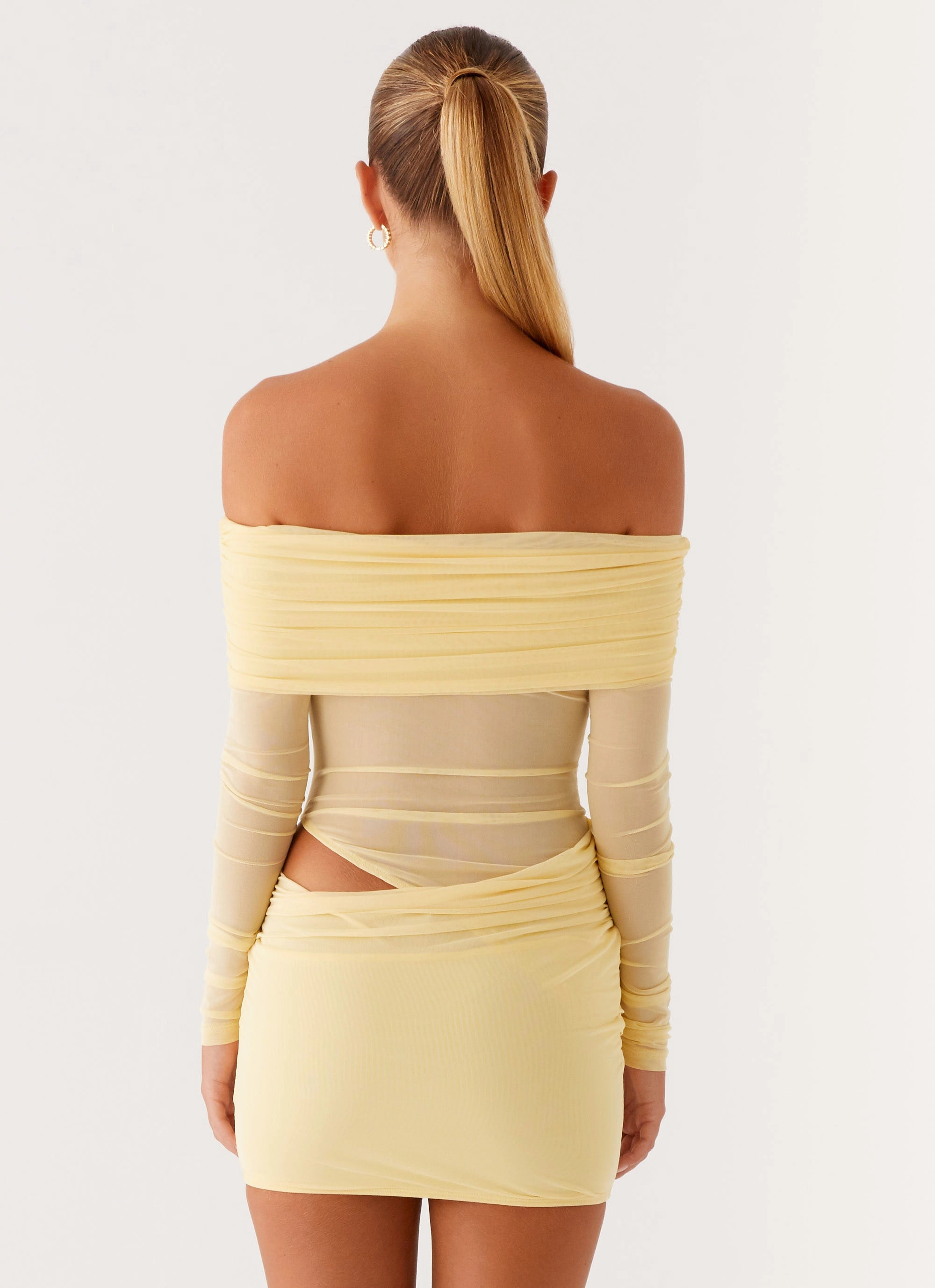 No Doubt Mini Dress - Yellow Daily Wear