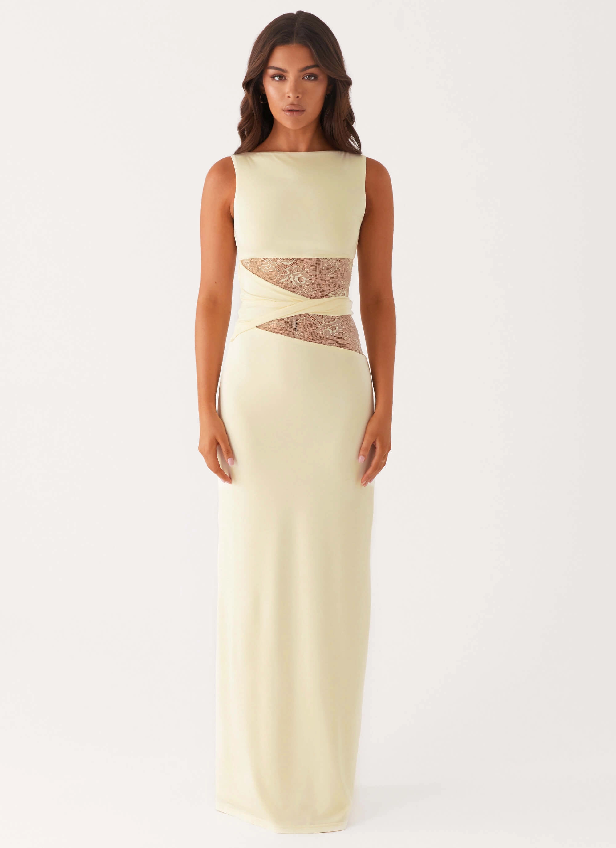 Karma Maxi Dress - Yellow Chic Waist Family Warm